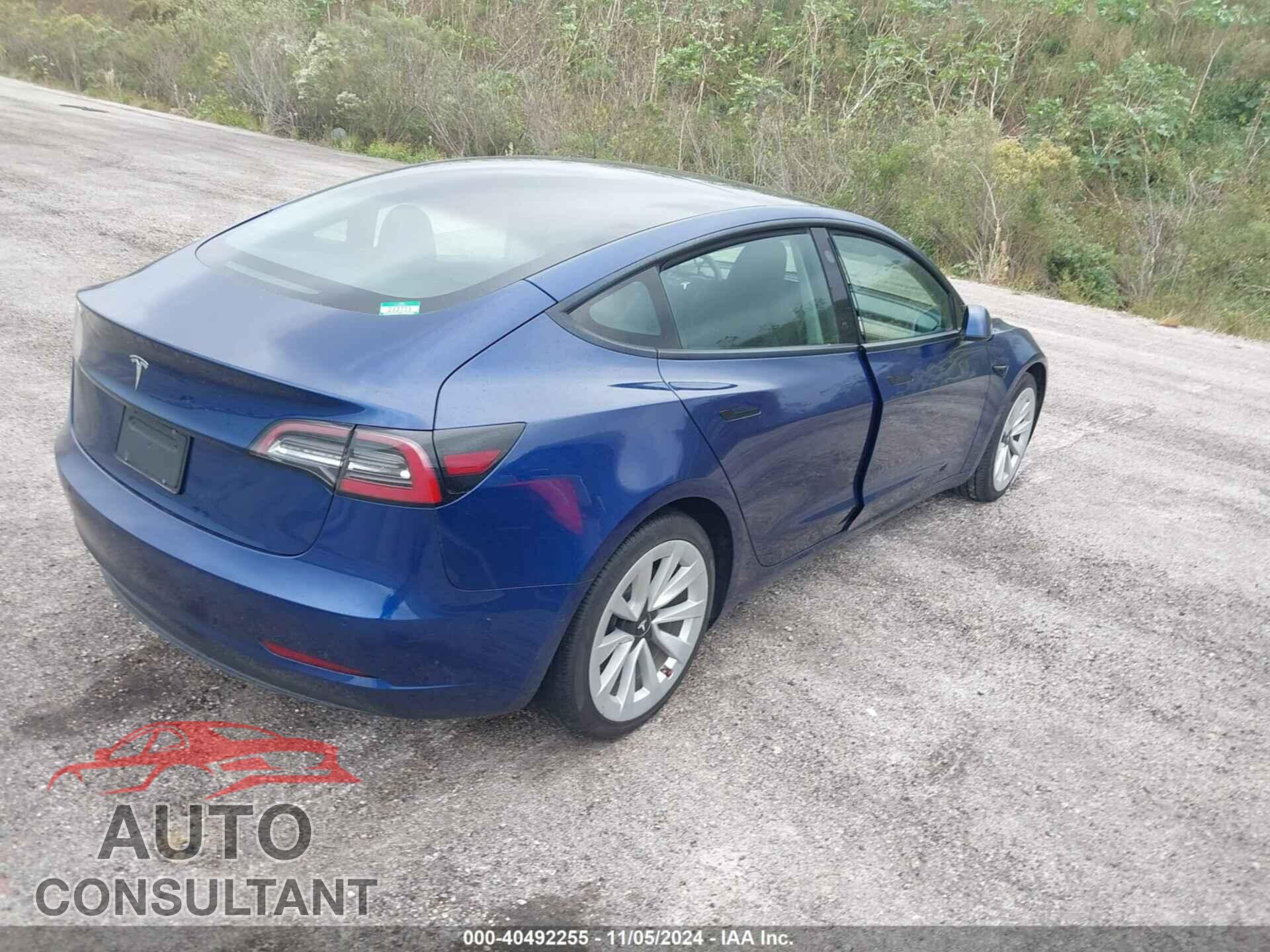 TESLA MODEL 3 2022 - 5YJ3E1EA8NF192153