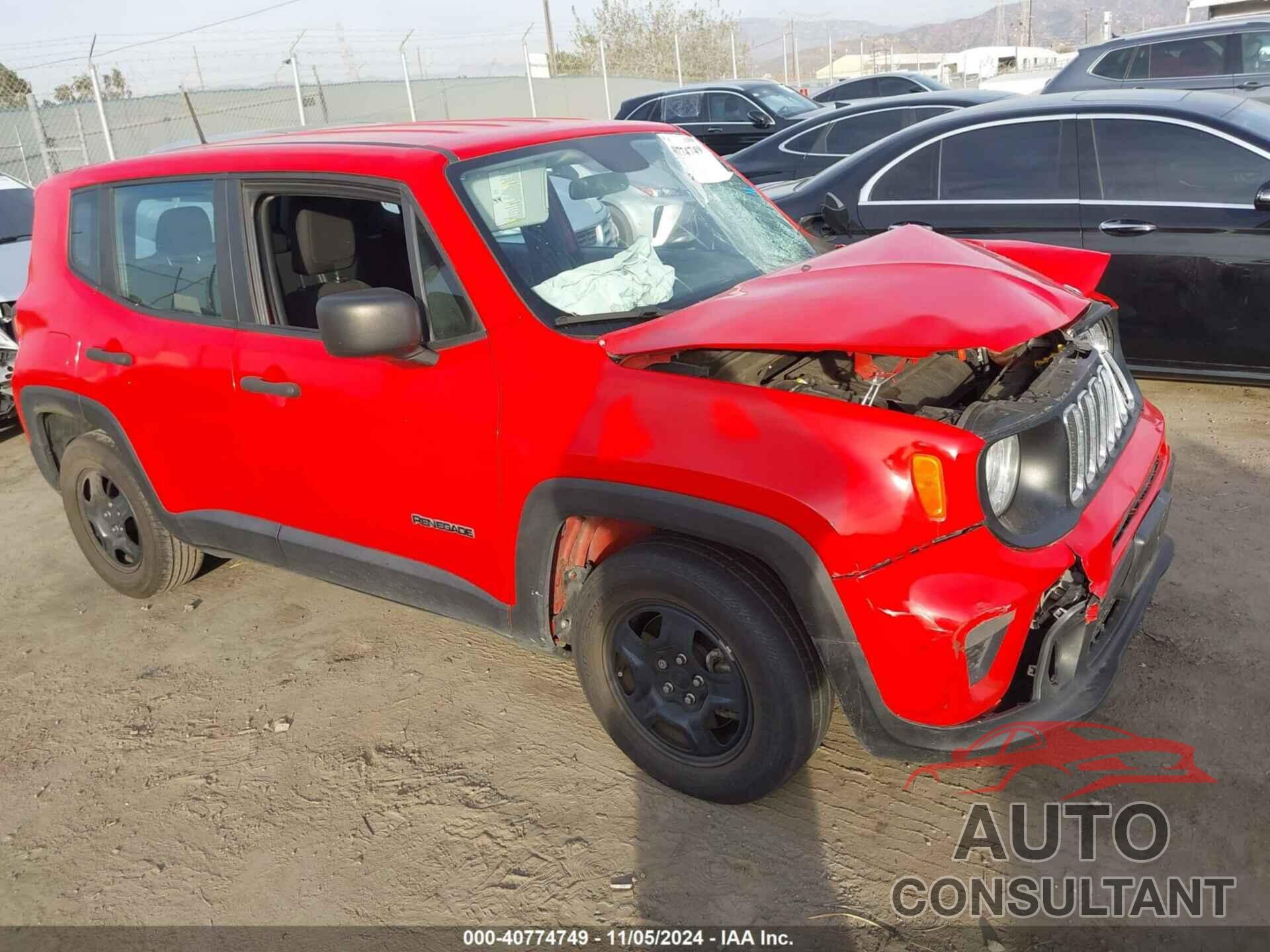 JEEP RENEGADE 2020 - ZACNJAAB4LPL20314