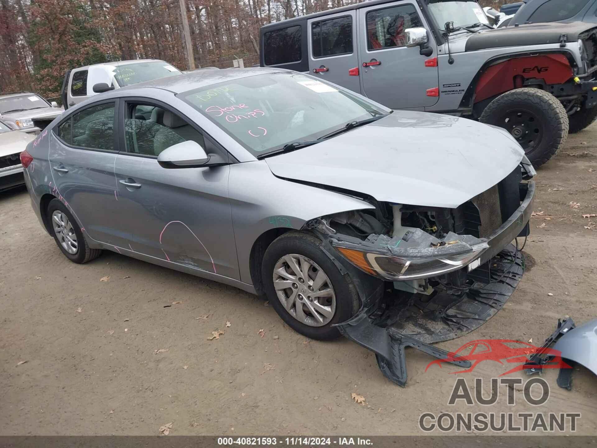 HYUNDAI ELANTRA 2017 - 5NPD74LF4HH166797