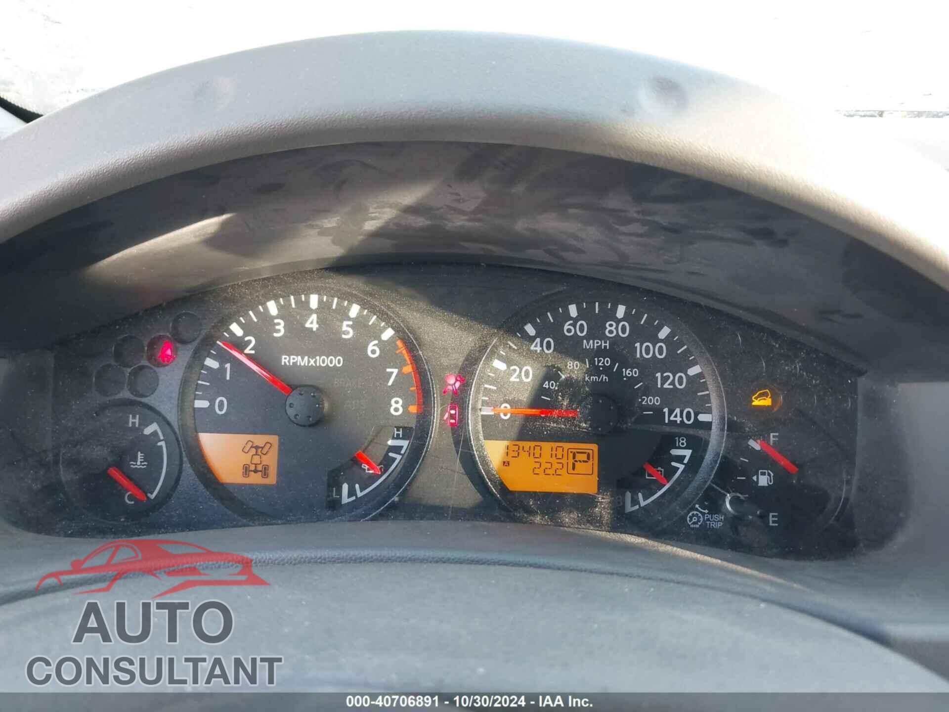 NISSAN FRONTIER 2012 - 1N6AD0EV9CC459752
