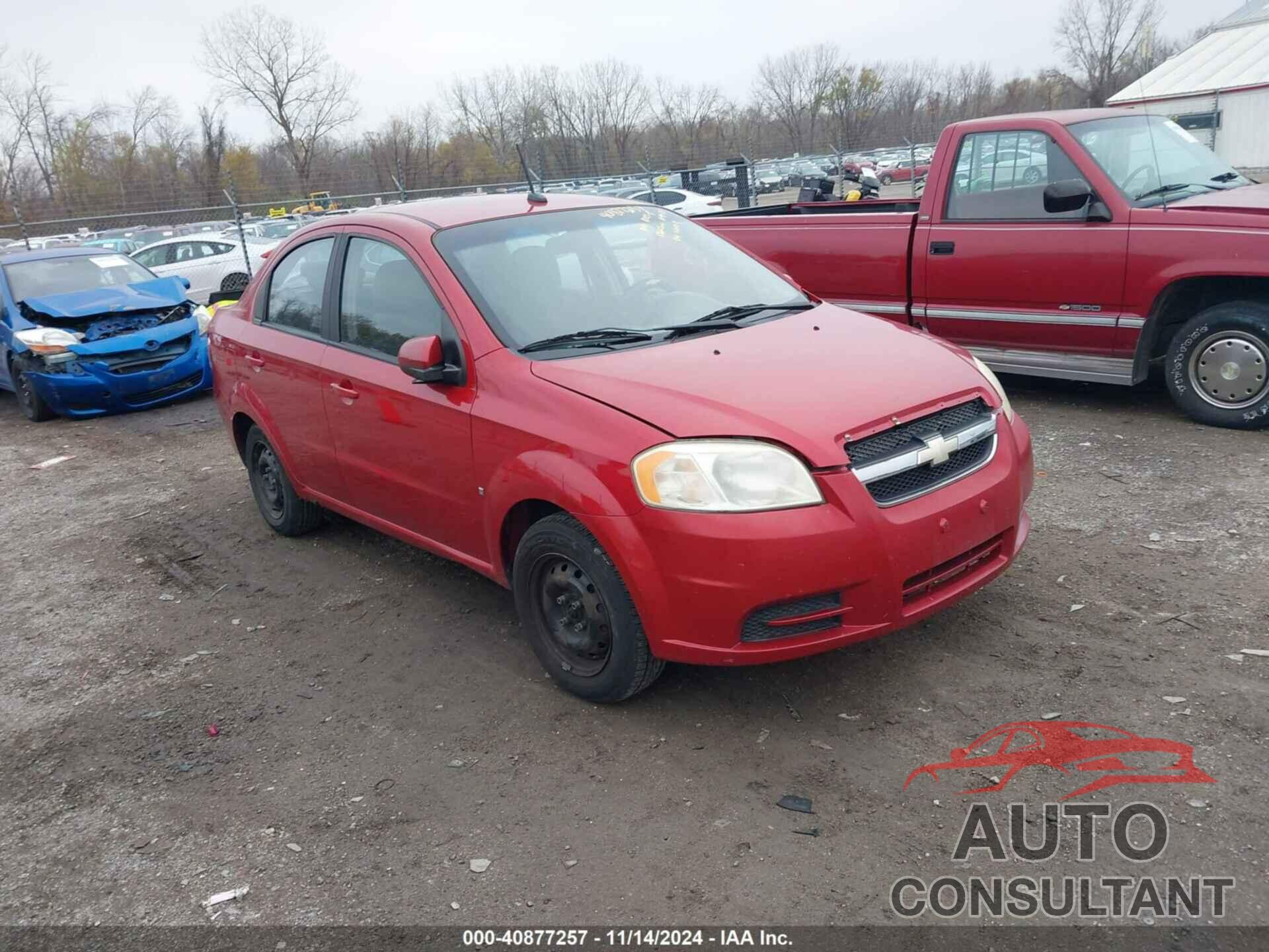 CHEVROLET AVEO 2009 - KL1TD56E69B342126