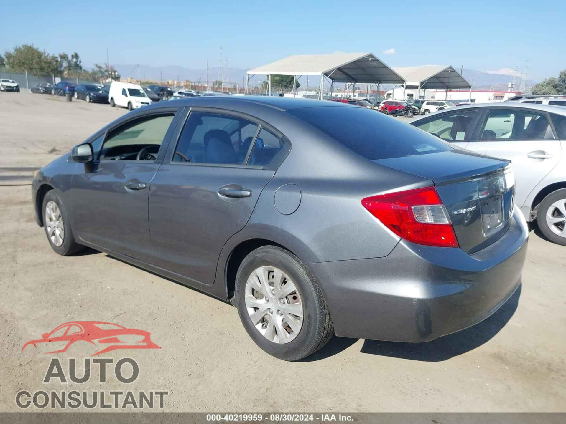 HONDA CIVIC 2012 - 19XFB2F57CE324111