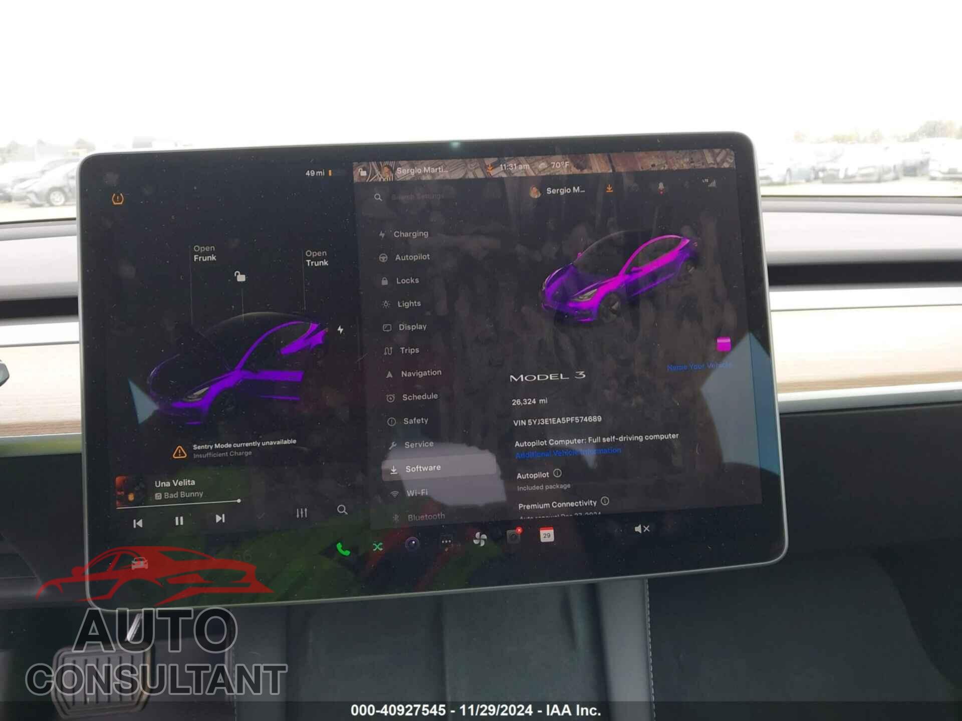 TESLA MODEL 3 2023 - 5YJ3E1EA5PF574689