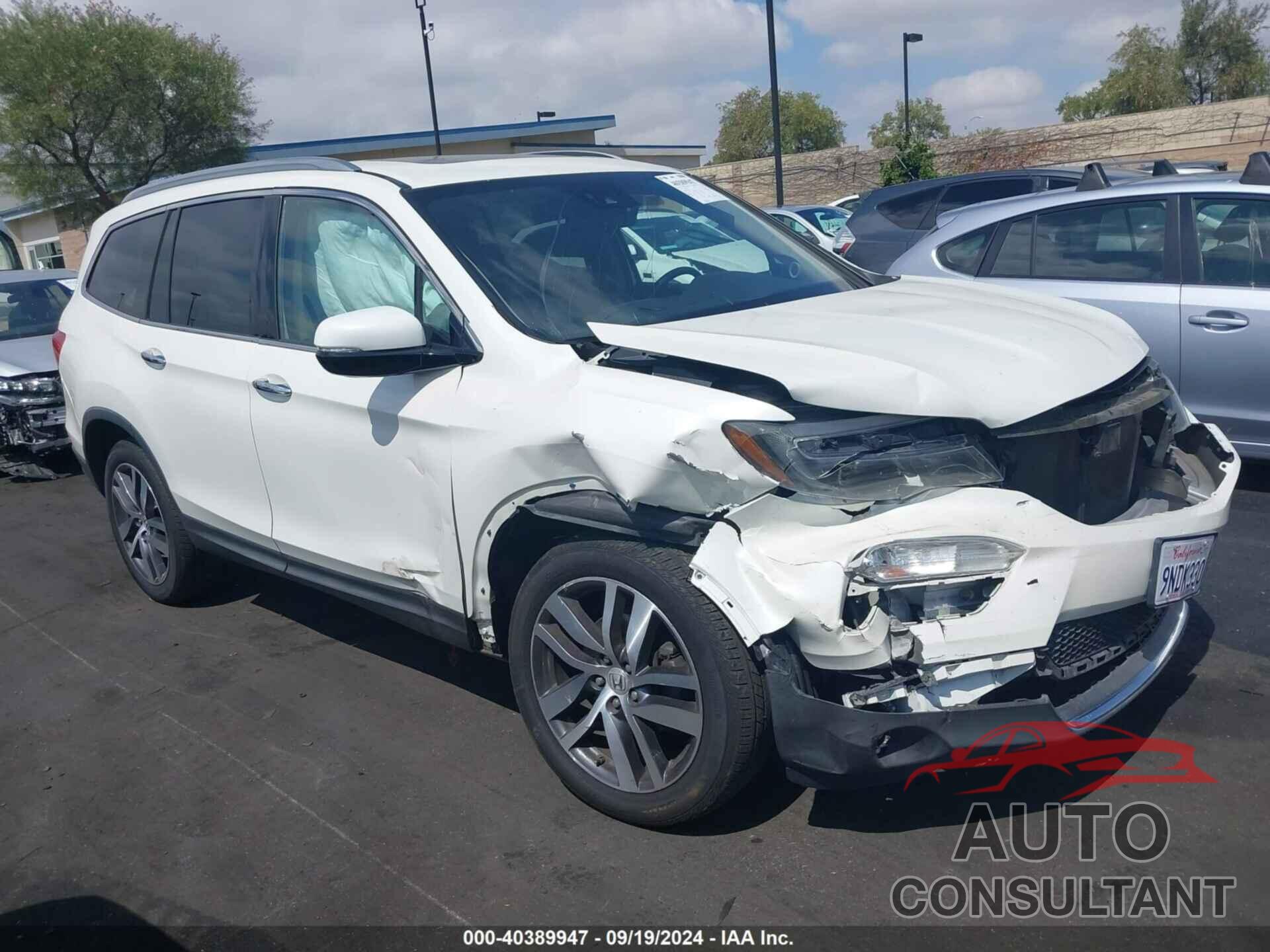 HONDA PILOT 2017 - 5FNYF6H07HB039061