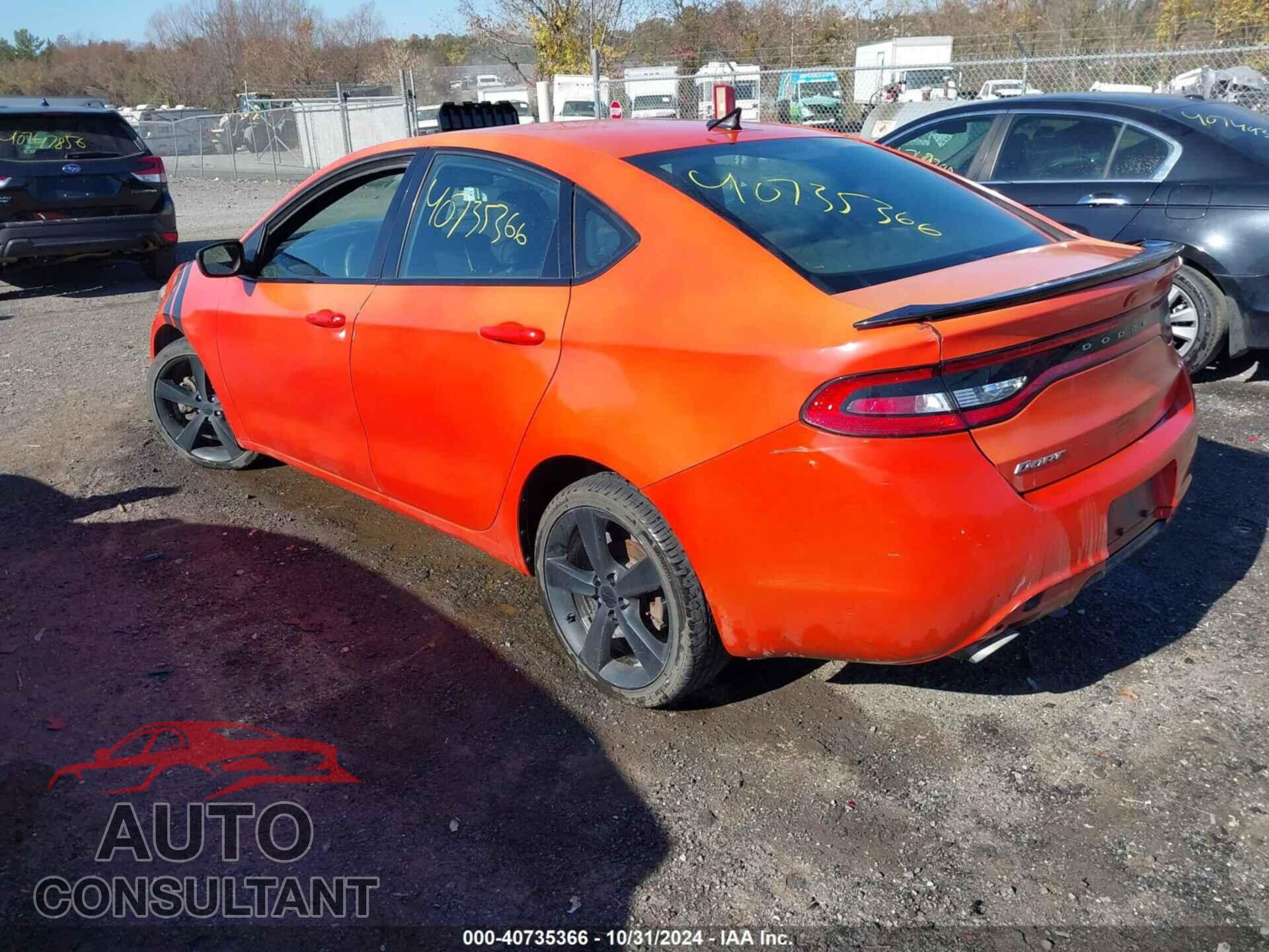 DODGE DART 2015 - 1C3CDFBB1FD241896