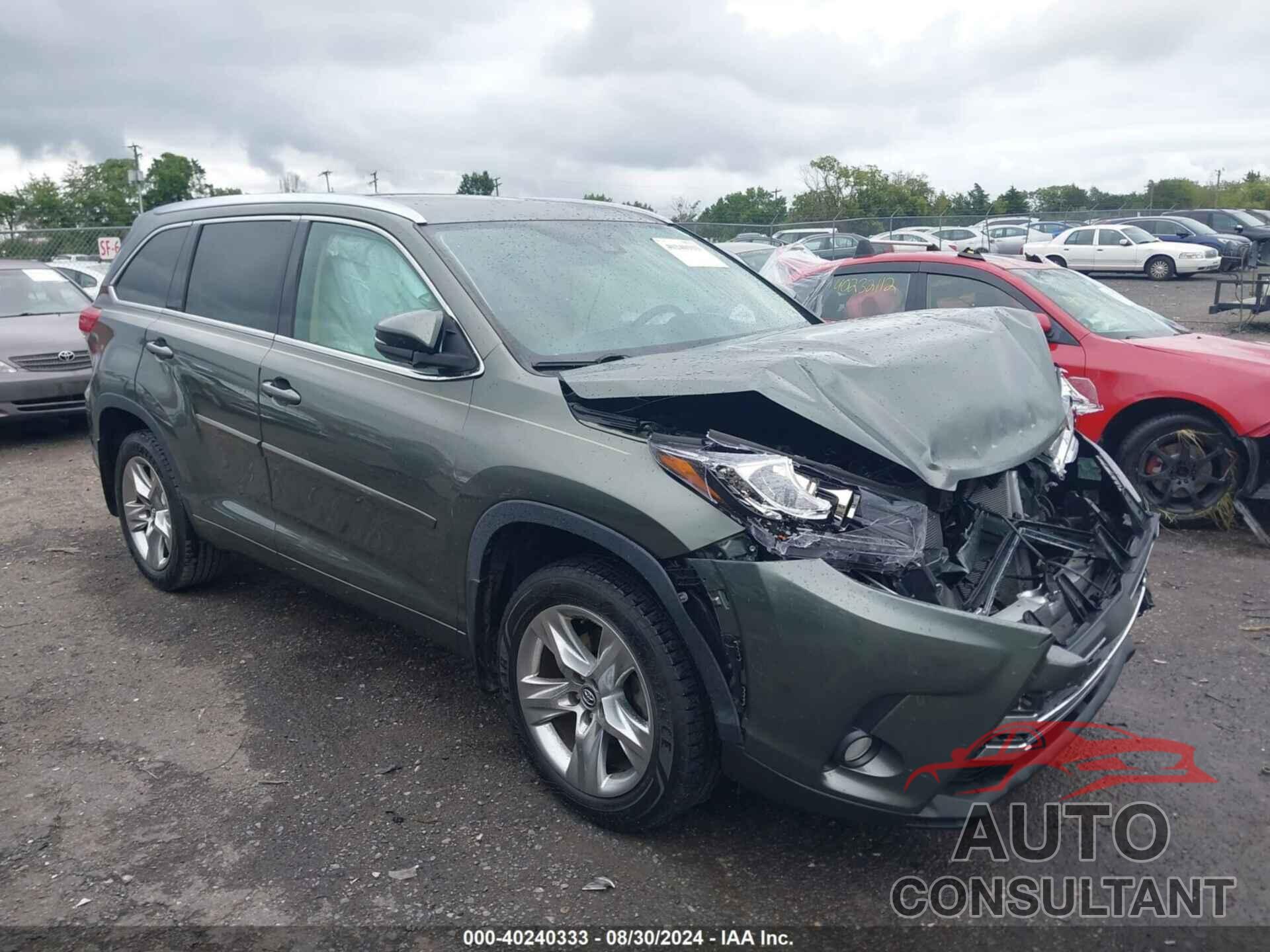 TOYOTA HIGHLANDER 2018 - 5TDB0RFH0J5860584