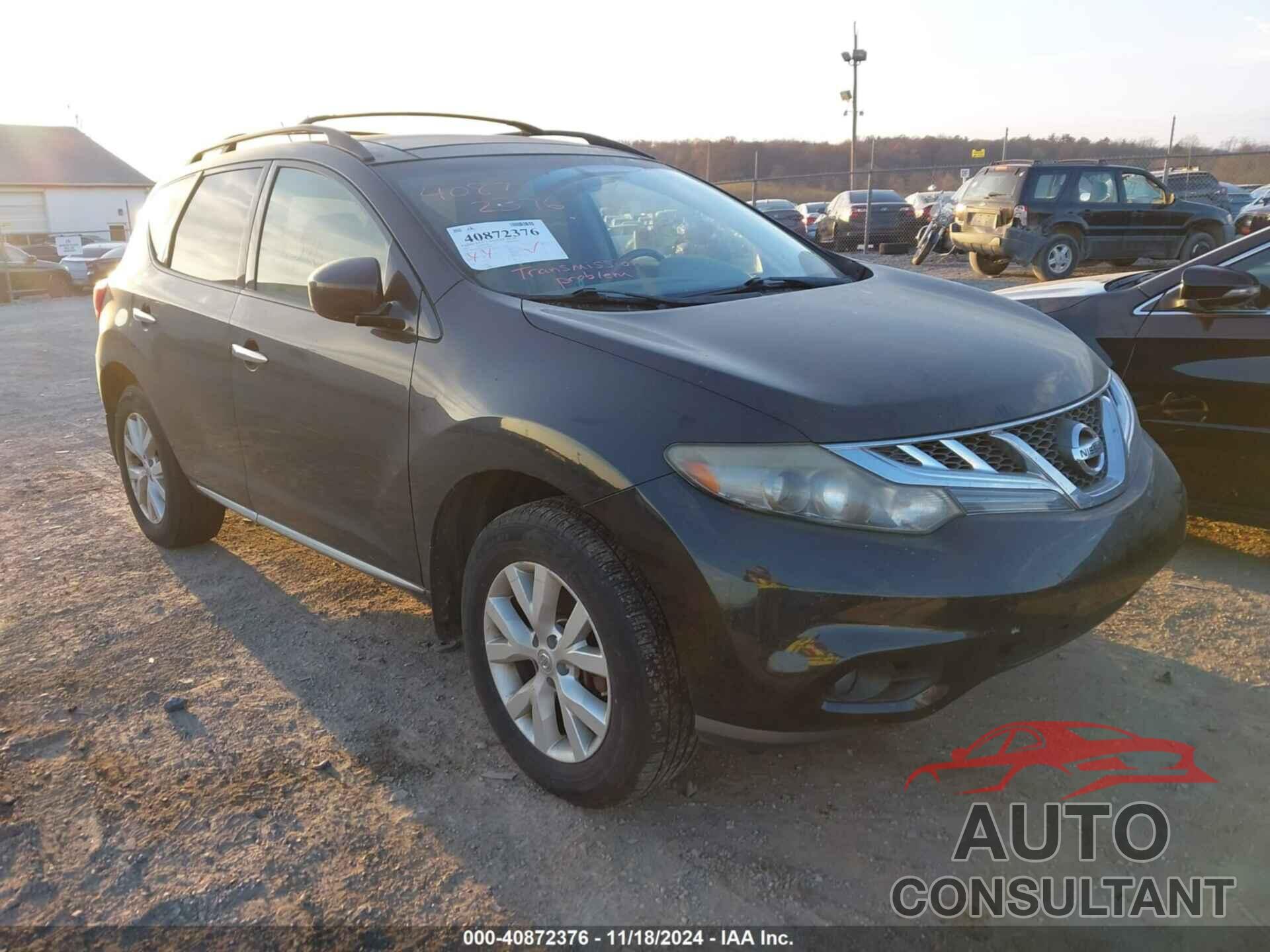 NISSAN MURANO 2012 - JN8AZ1MW4CW219001