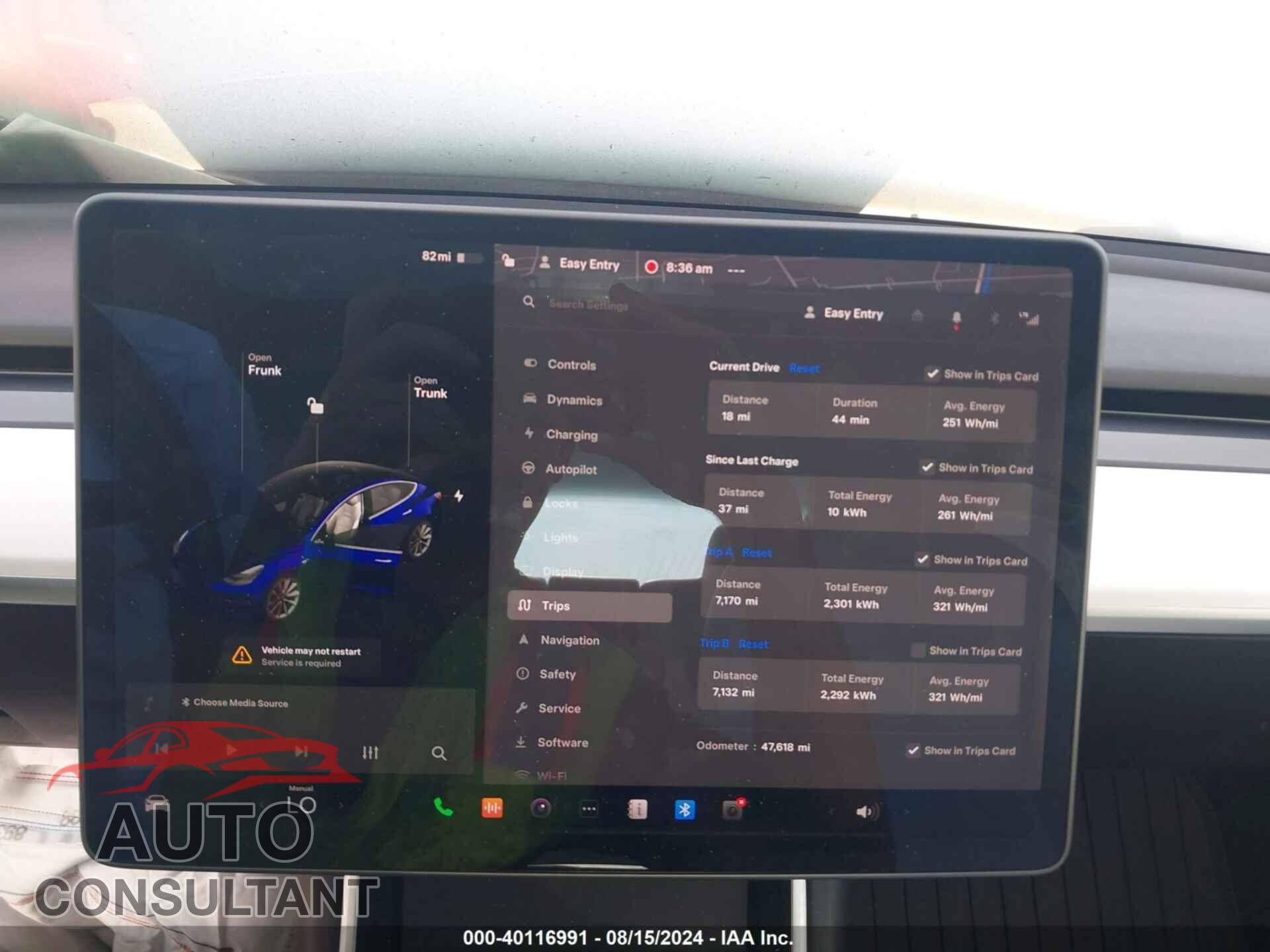 TESLA MODEL 3 2018 - 5YJ3E1EB7JF100968