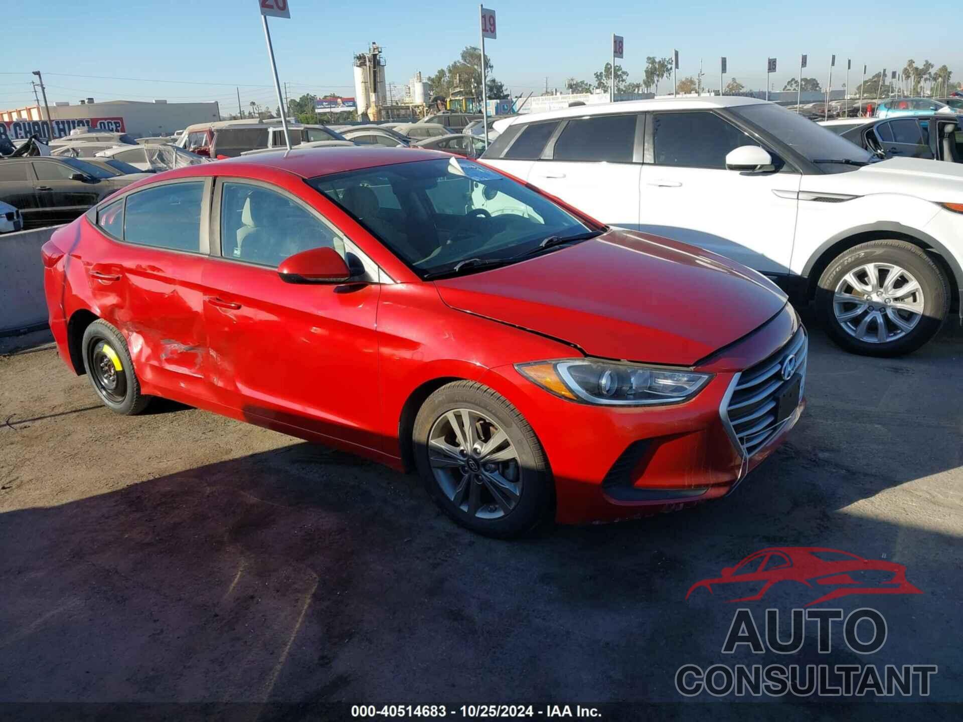 HYUNDAI ELANTRA 2018 - 5NPD84LF2JH366192