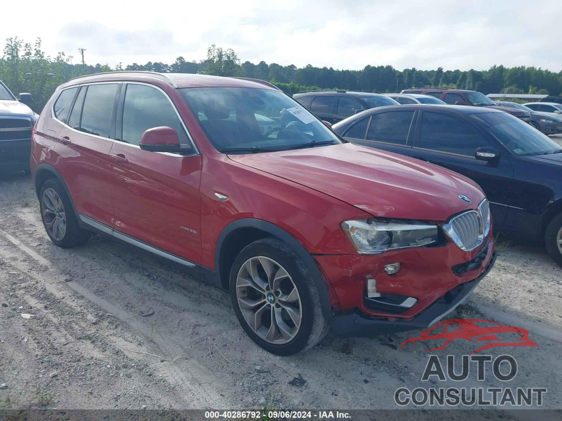 BMW X3 2016 - 5UXWX9C53G0D88418