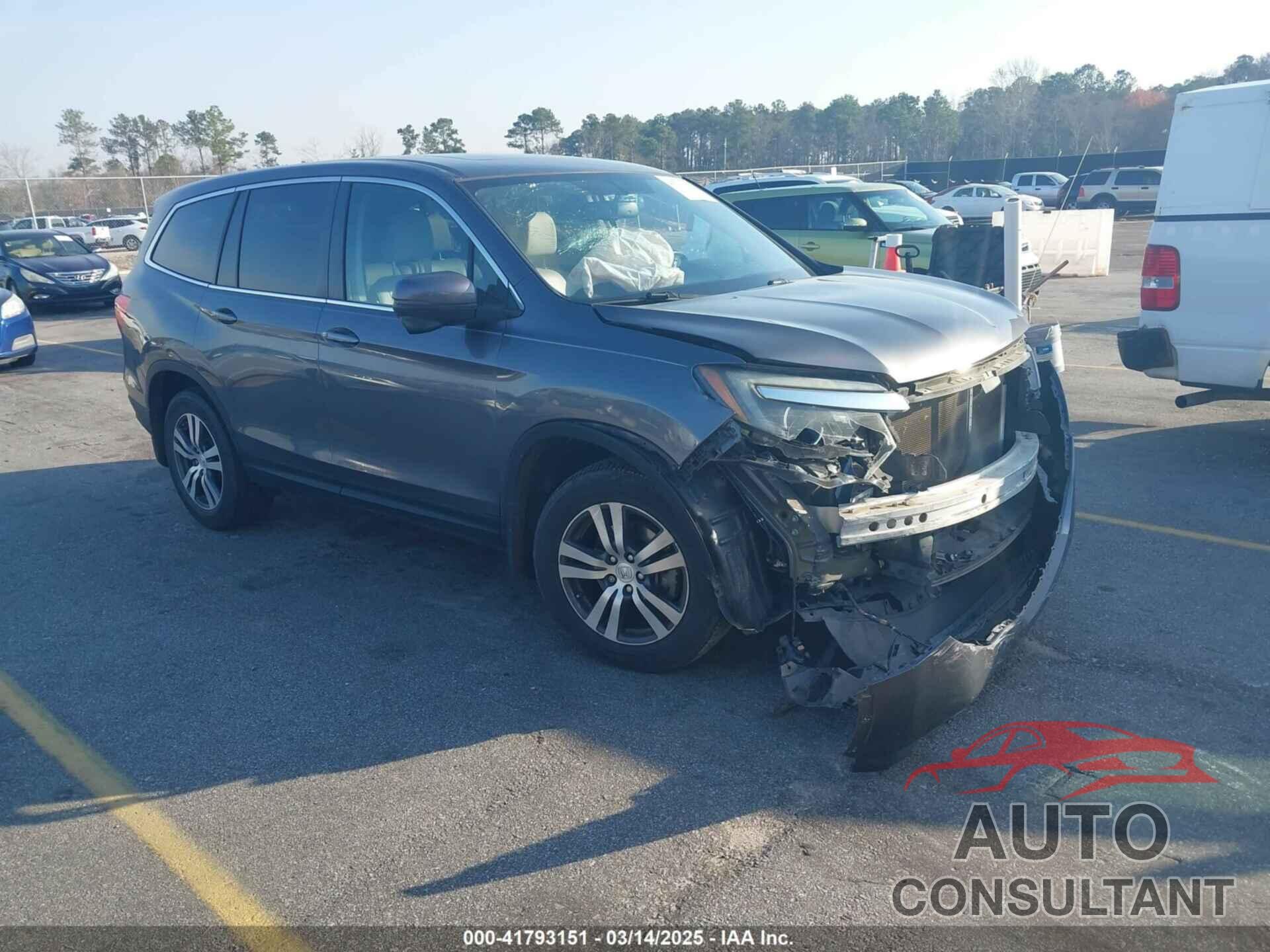 HONDA PILOT 2017 - 5FNYF5H58HB011940