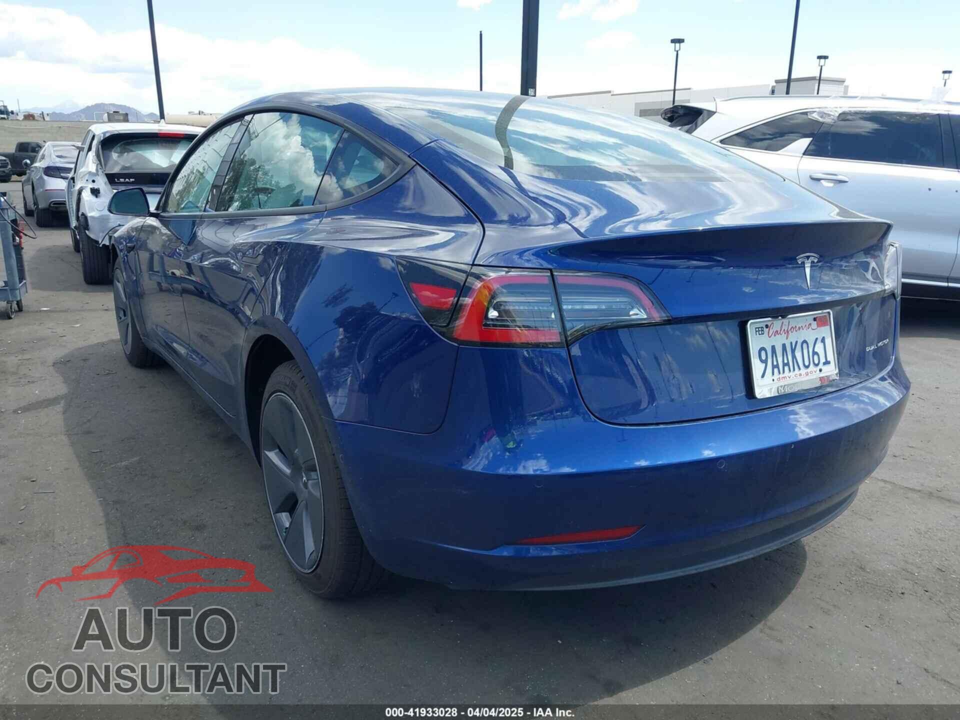 TESLA MODEL 3 2022 - 5YJ3E1EBXNF168686