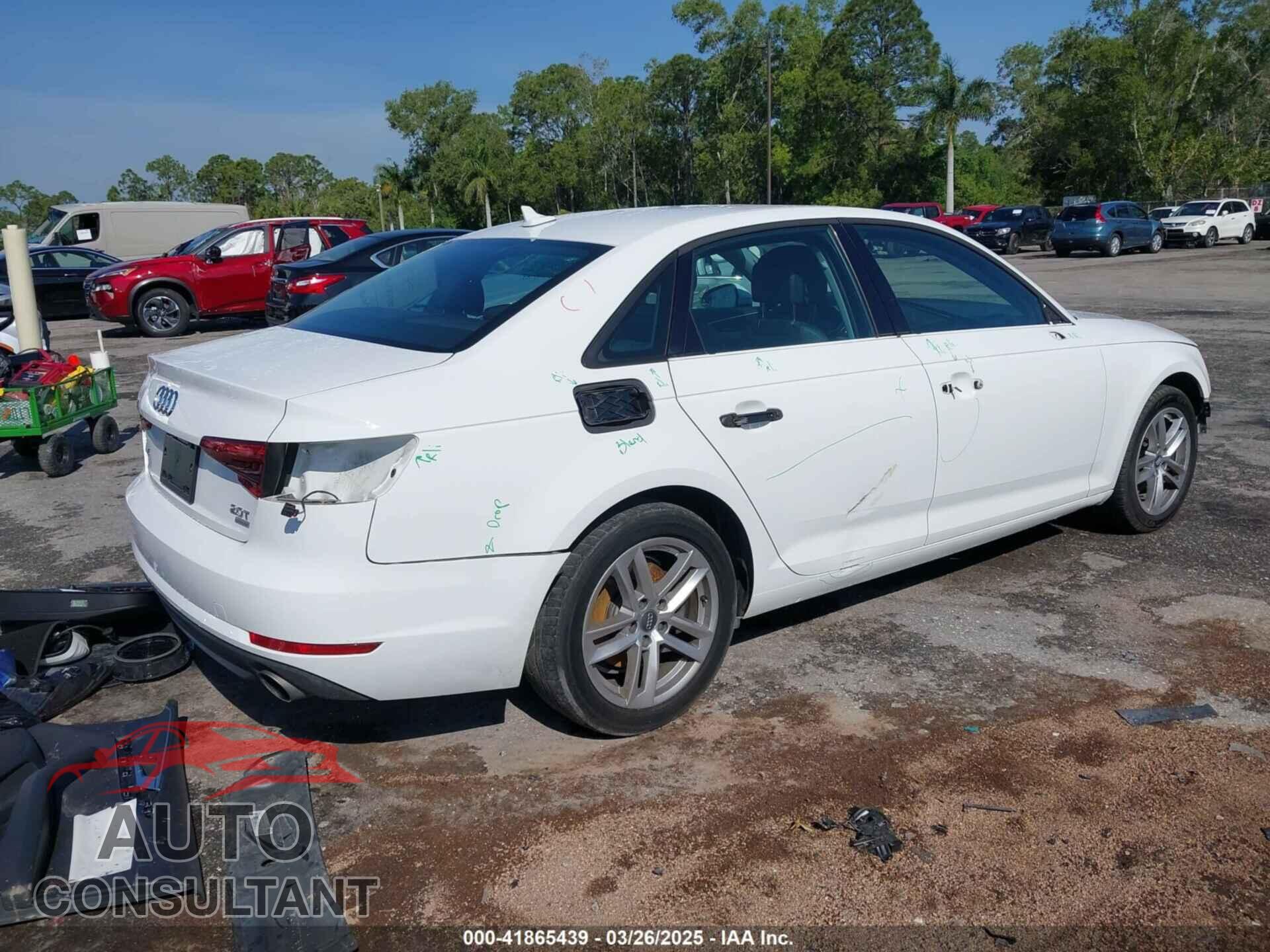 AUDI A4 2017 - WAUGMAF41HN055460
