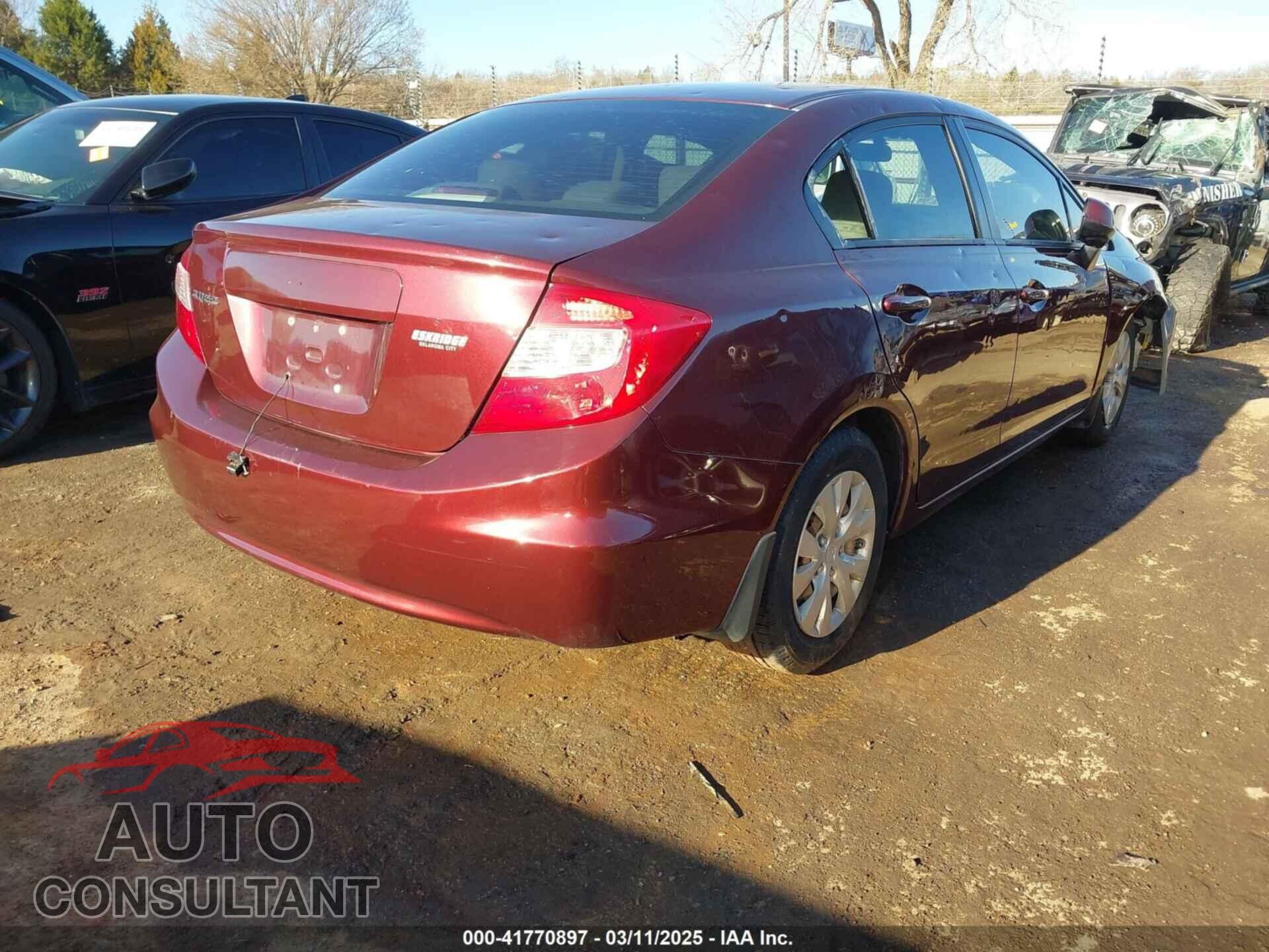 HONDA CIVIC 2012 - 19XFB2F55CE079504