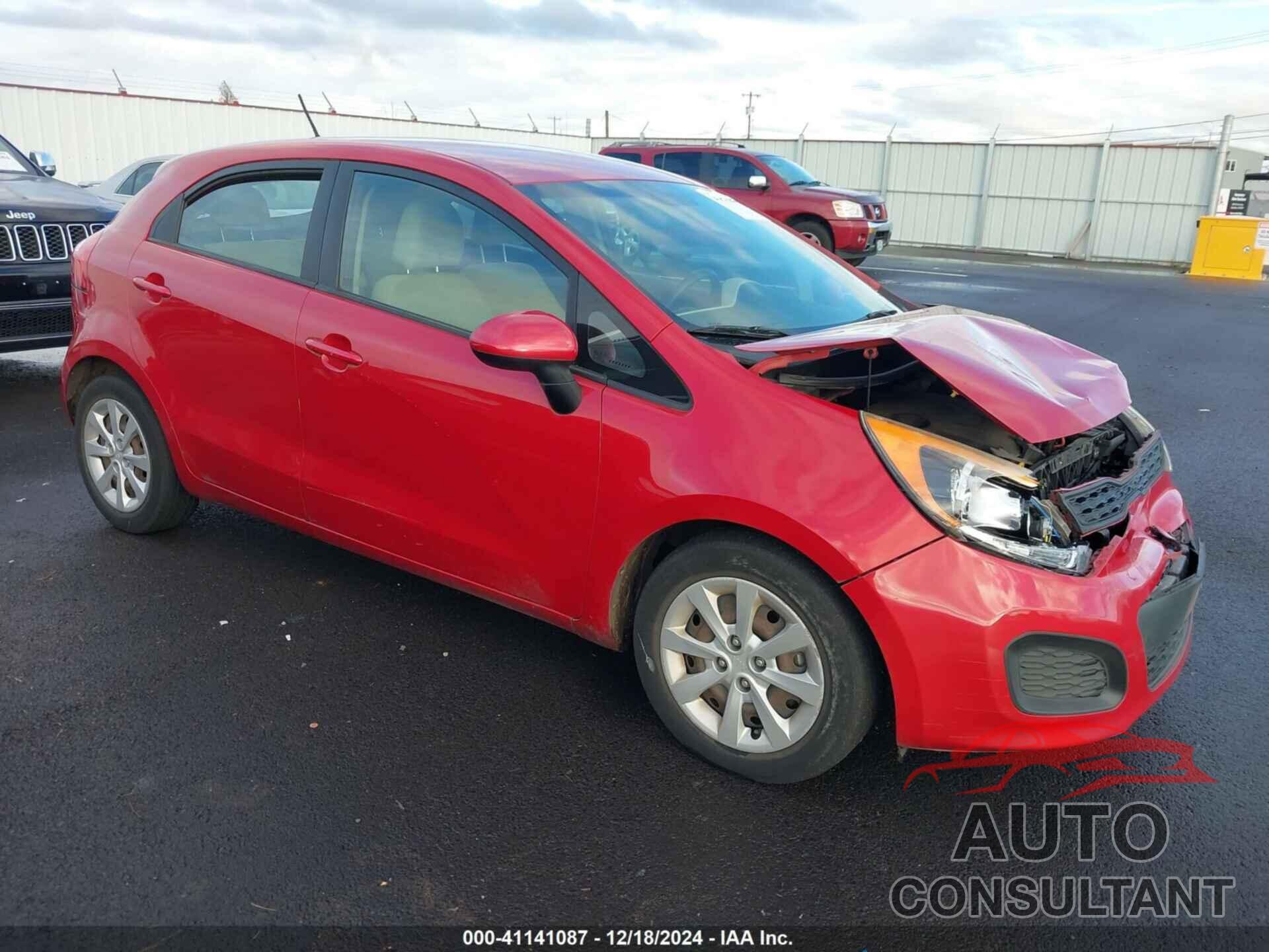 KIA RIO 2013 - KNADM5A32D6309822