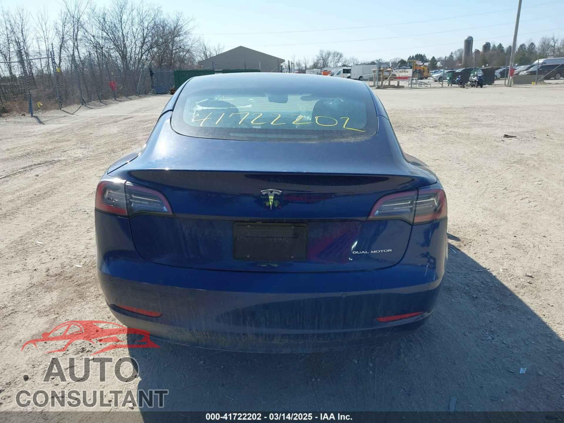 TESLA MODEL 3 2022 - 5YJ3E1EB0NF191717