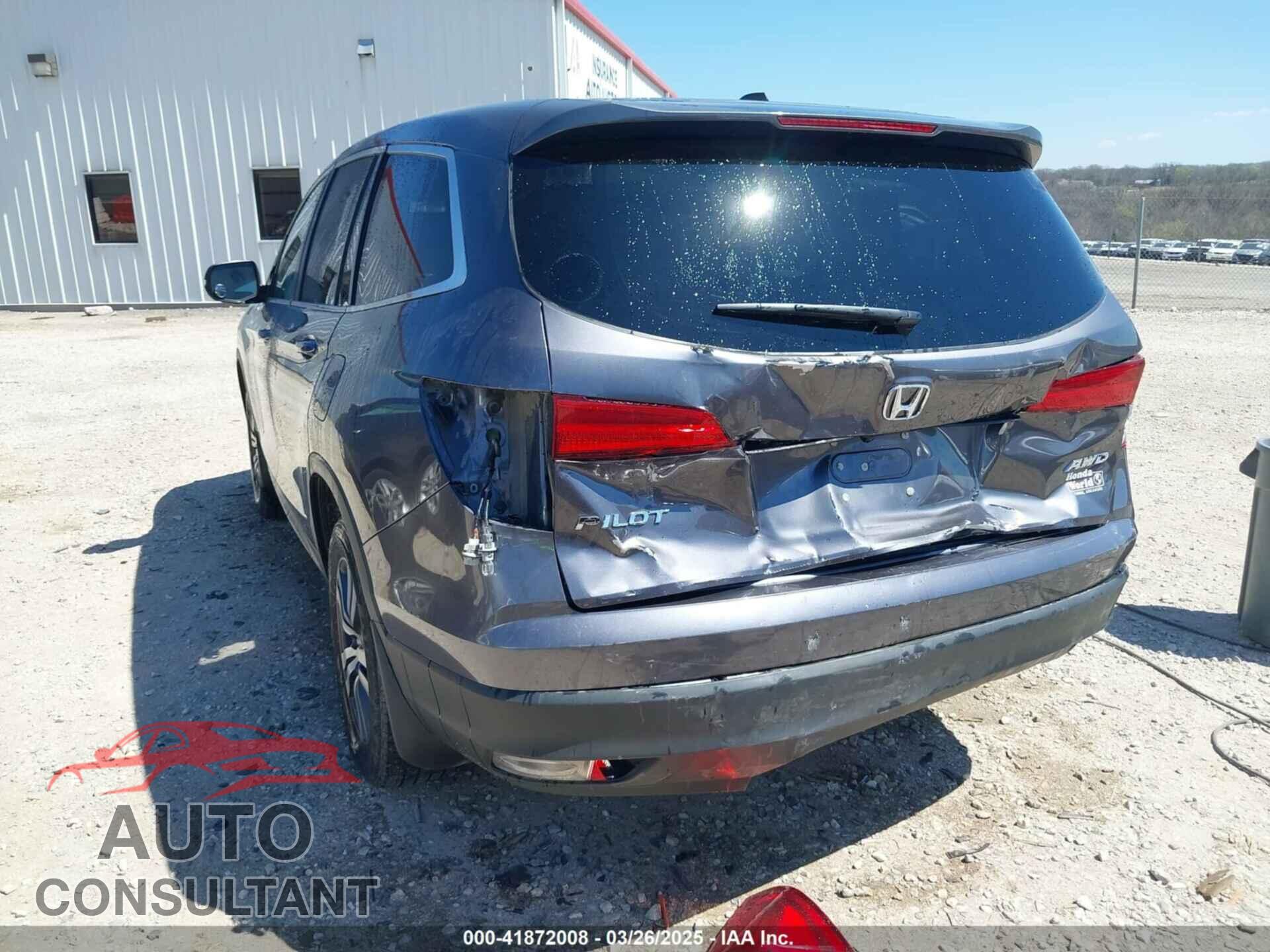 HONDA PILOT 2017 - 5FNYF6H76HB049318