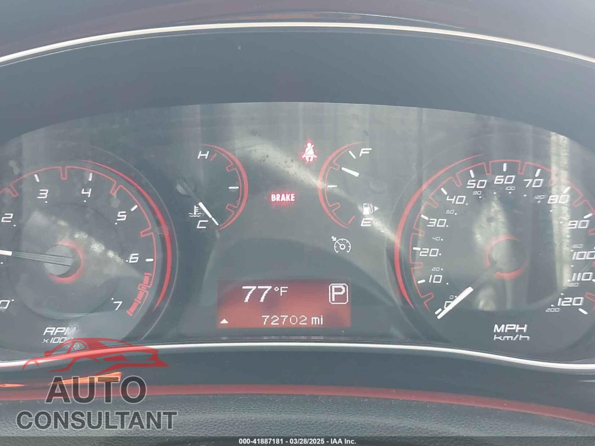 DODGE DART 2016 - 1C3CDFBB2GD701942