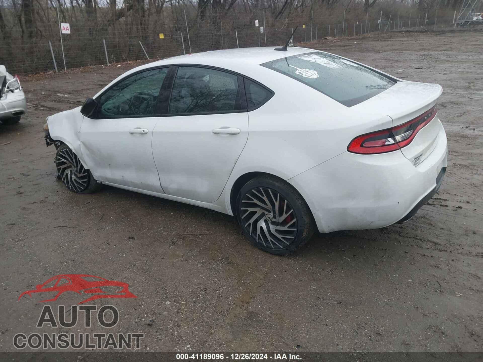DODGE DART 2015 - 1C3CDFBB5FD345310