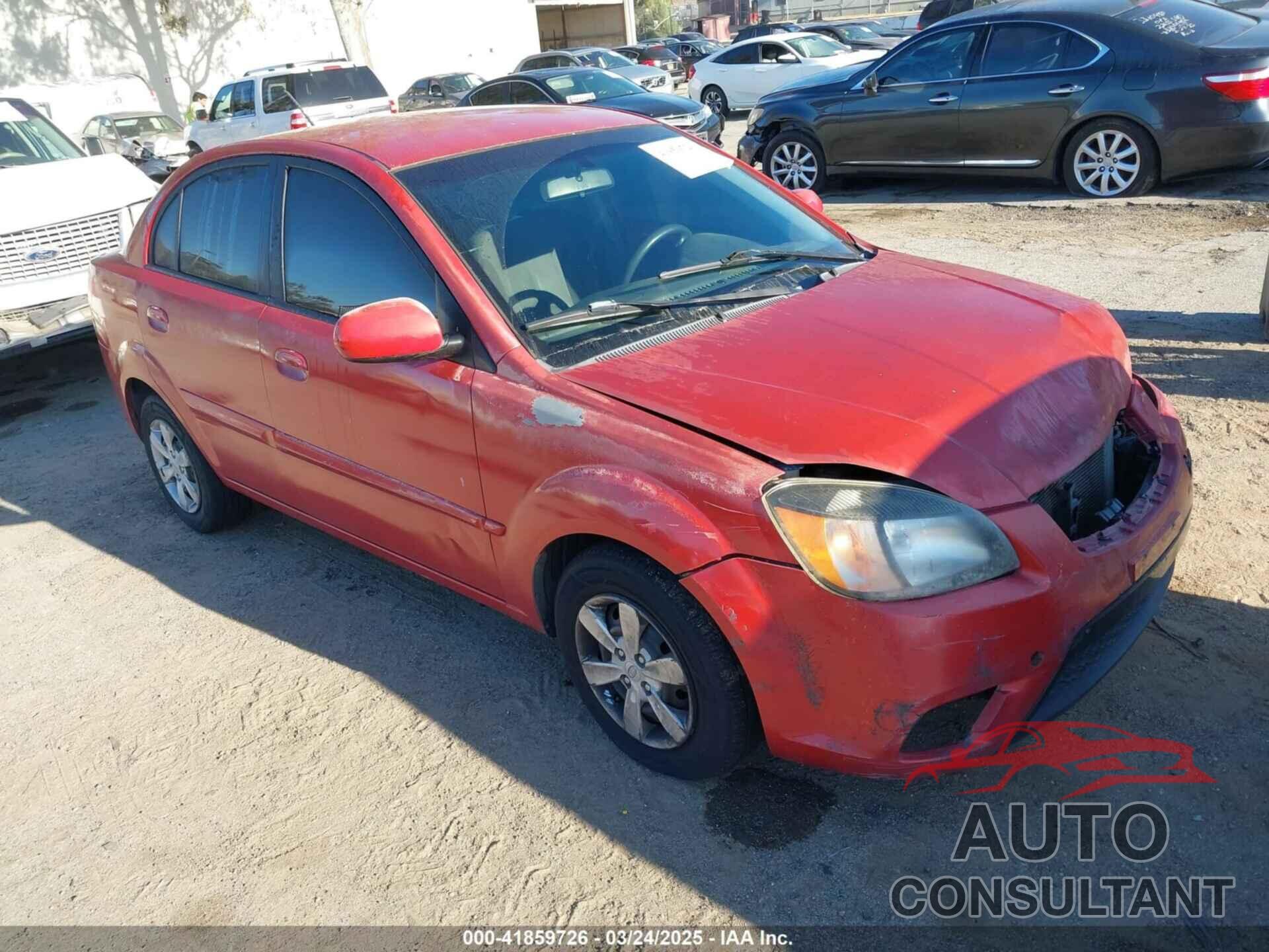 KIA RIO 2010 - KNADH4A34A6612529