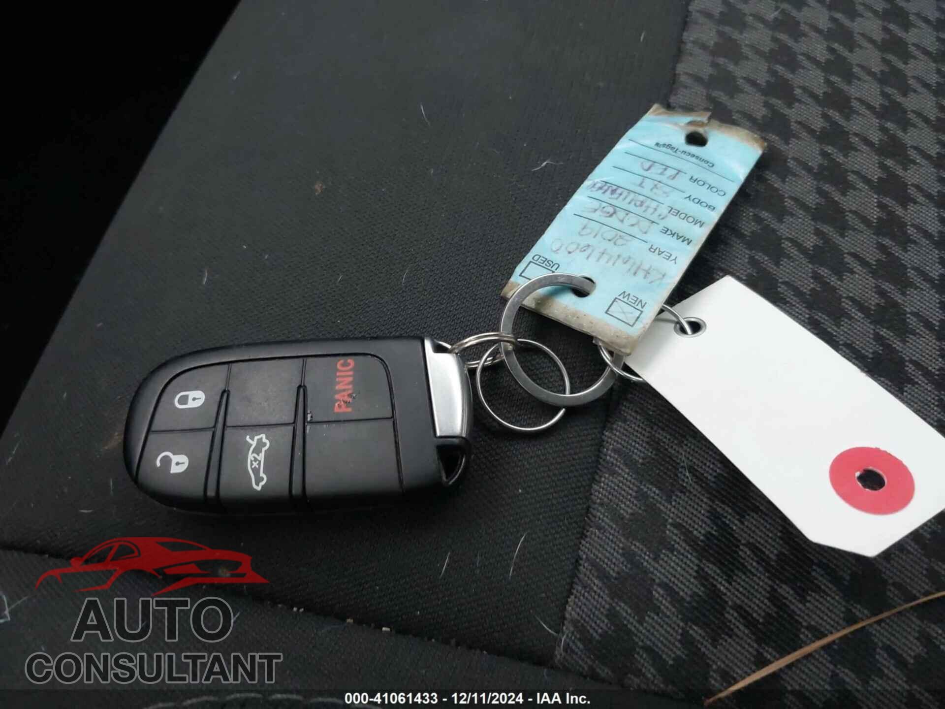DODGE CHALLENGER 2019 - 2C3CDZAG7KH614600