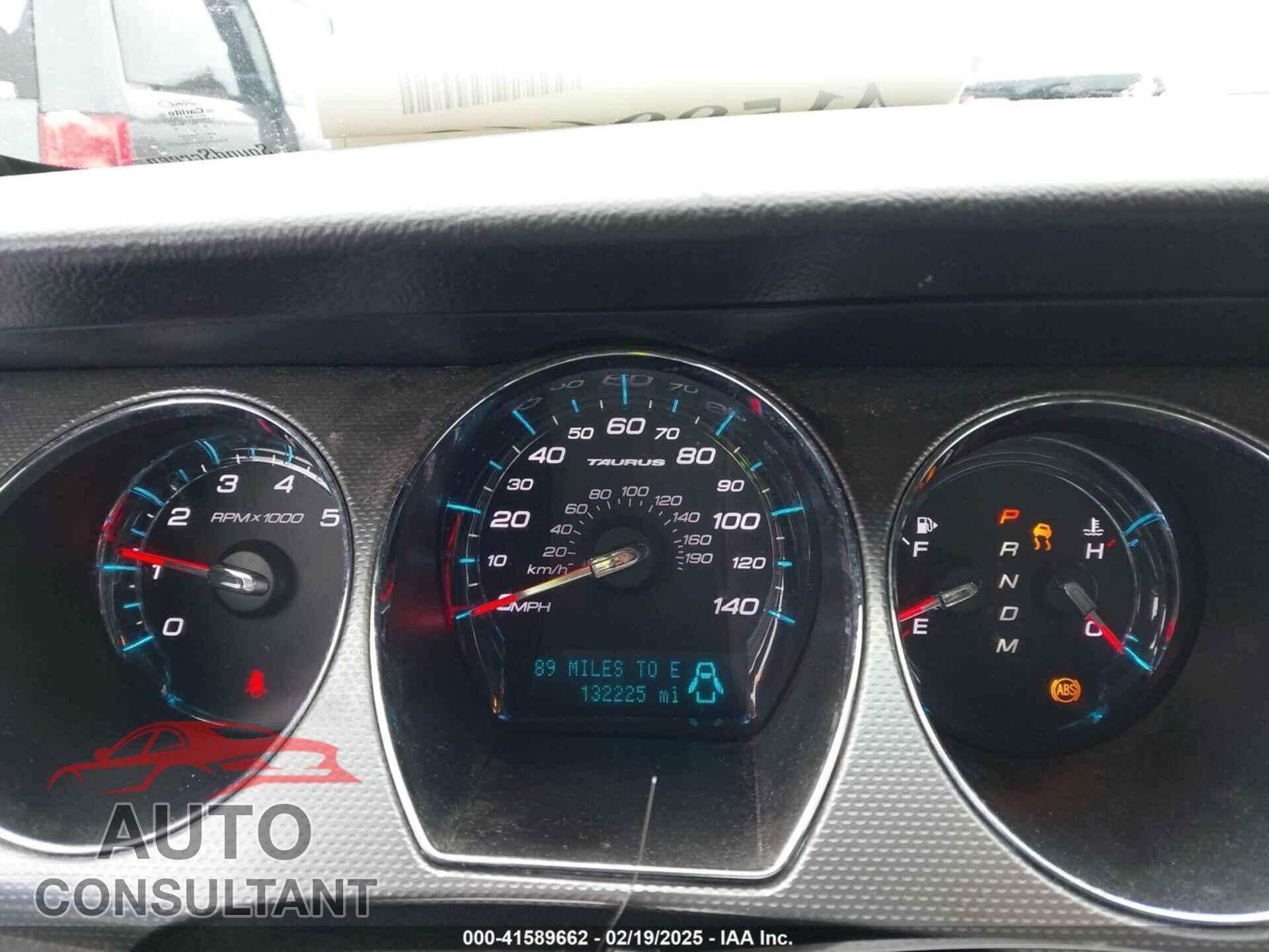 FORD TAURUS 2012 - 1FAHP2EW2CG133688