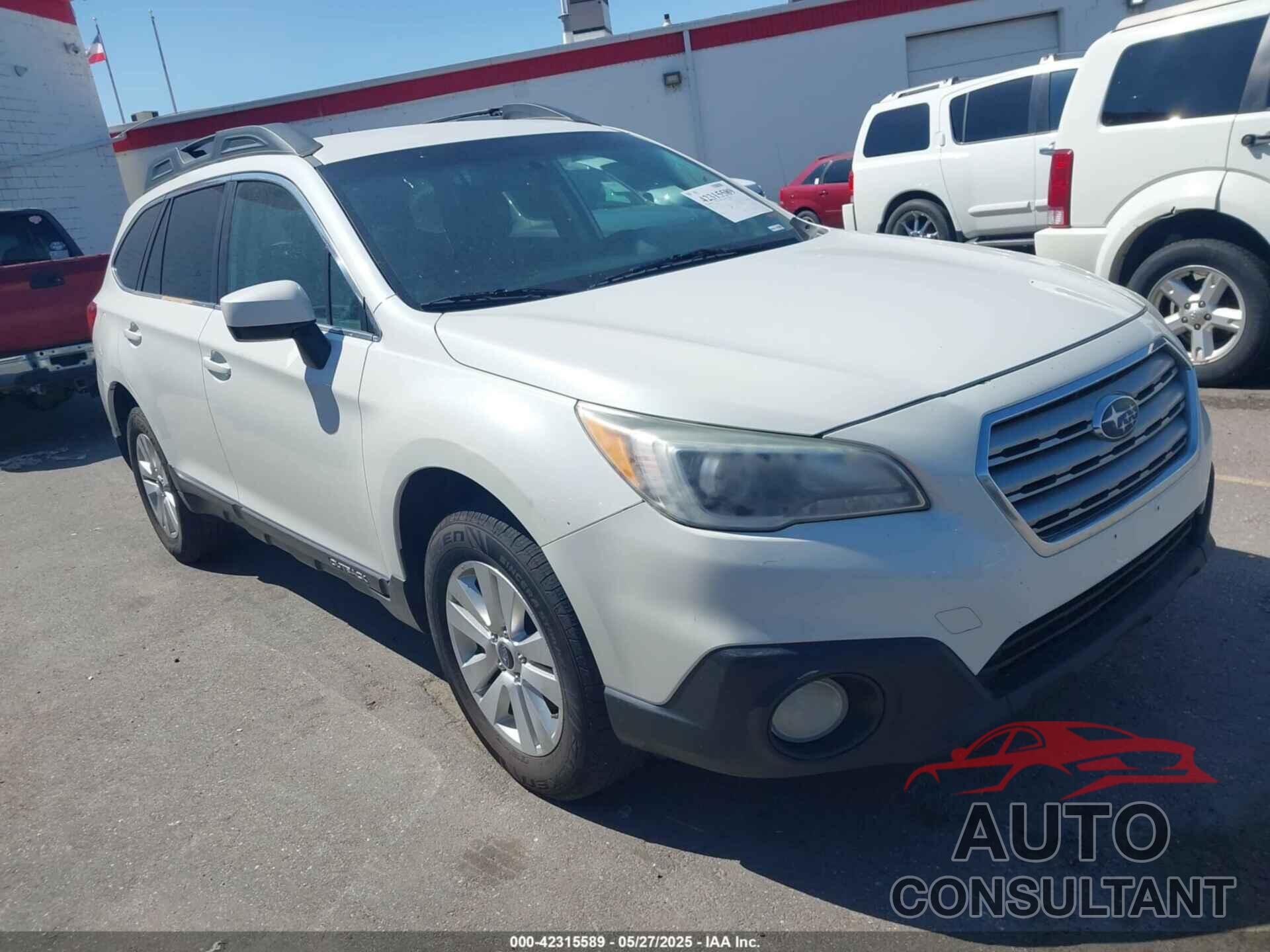 SUBARU OUTBACK 2015 - 4S4BSACC0F3344106