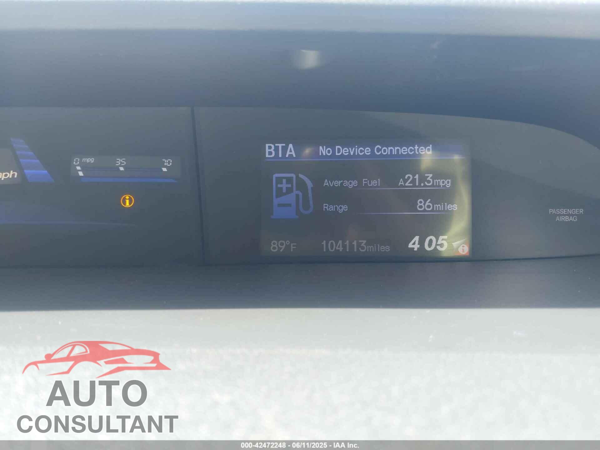 HONDA CIVIC 2013 - 19XFB2F81DE062131
