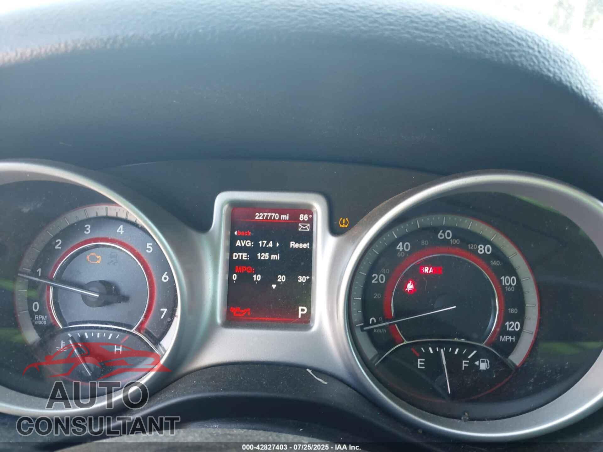 DODGE JOURNEY 2015 - 3C4PDCAB1FT532132