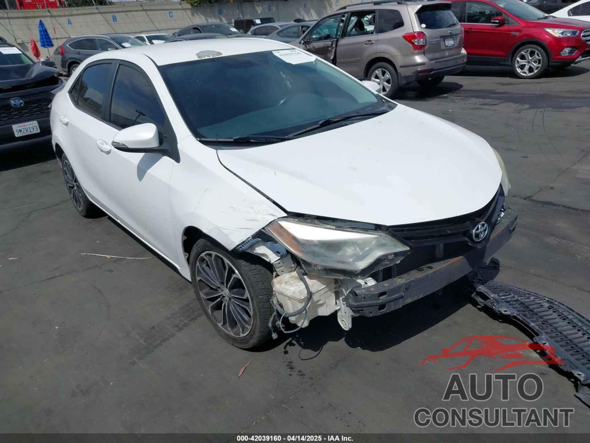 TOYOTA COROLLA 2015 - 5YFBURHEXFP308146