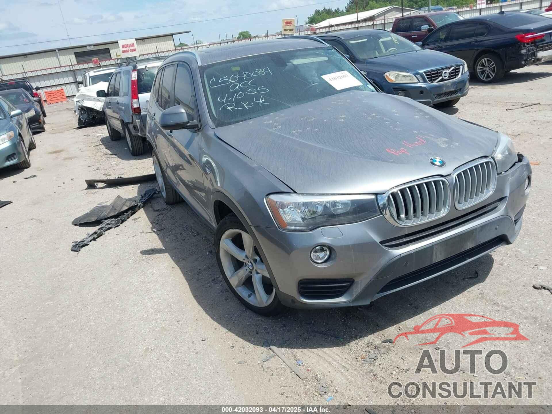 BMW X3 2017 - 5UXWZ7C33H0X41476
