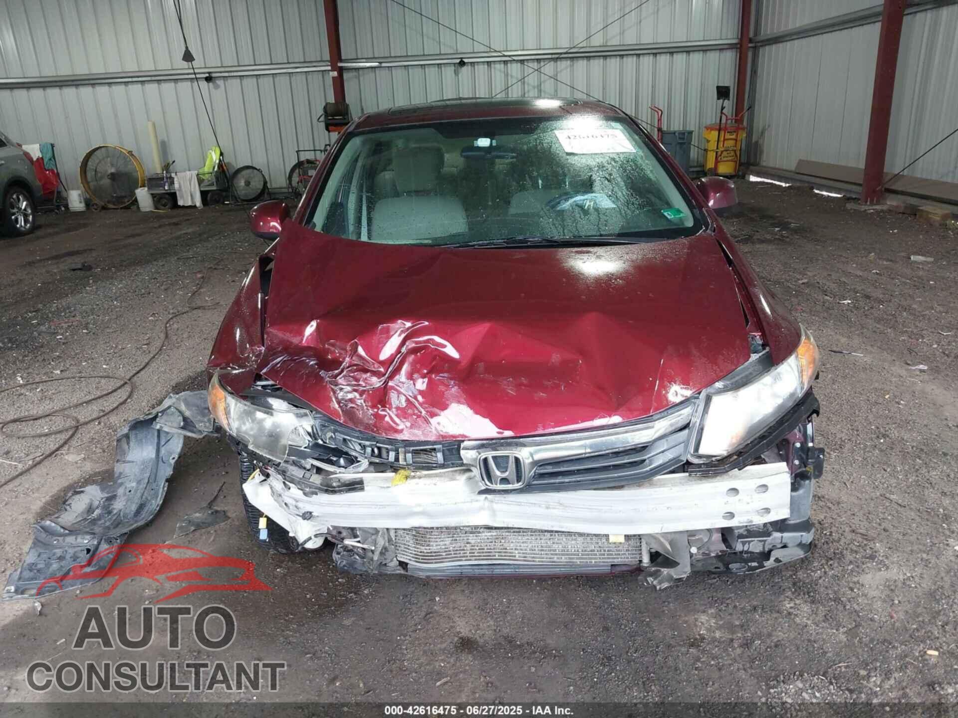 HONDA CIVIC 2012 - JHMFB2F83CS006105