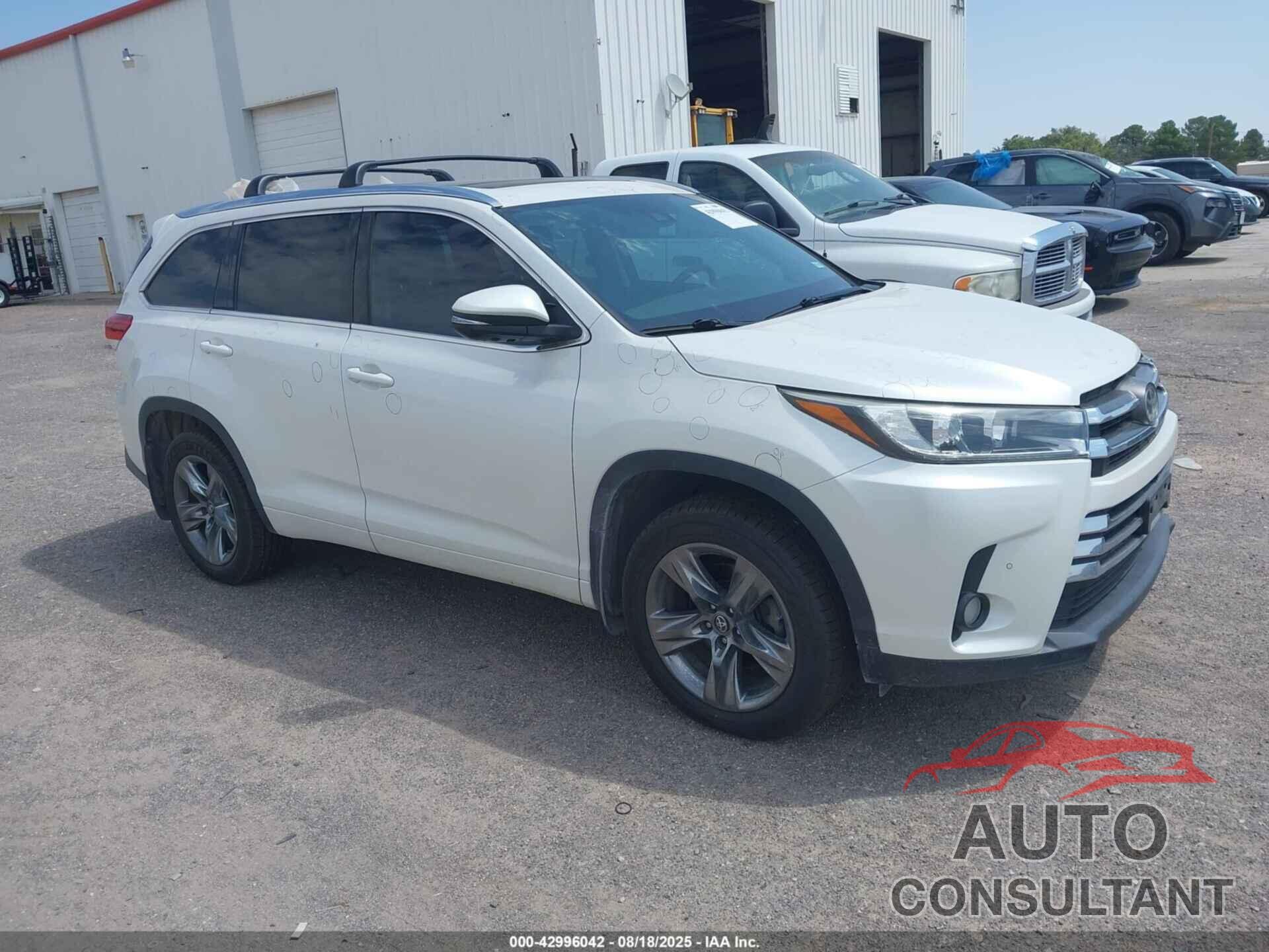 TOYOTA HIGHLANDER 2017 - 5TDDZRFH4HS452678