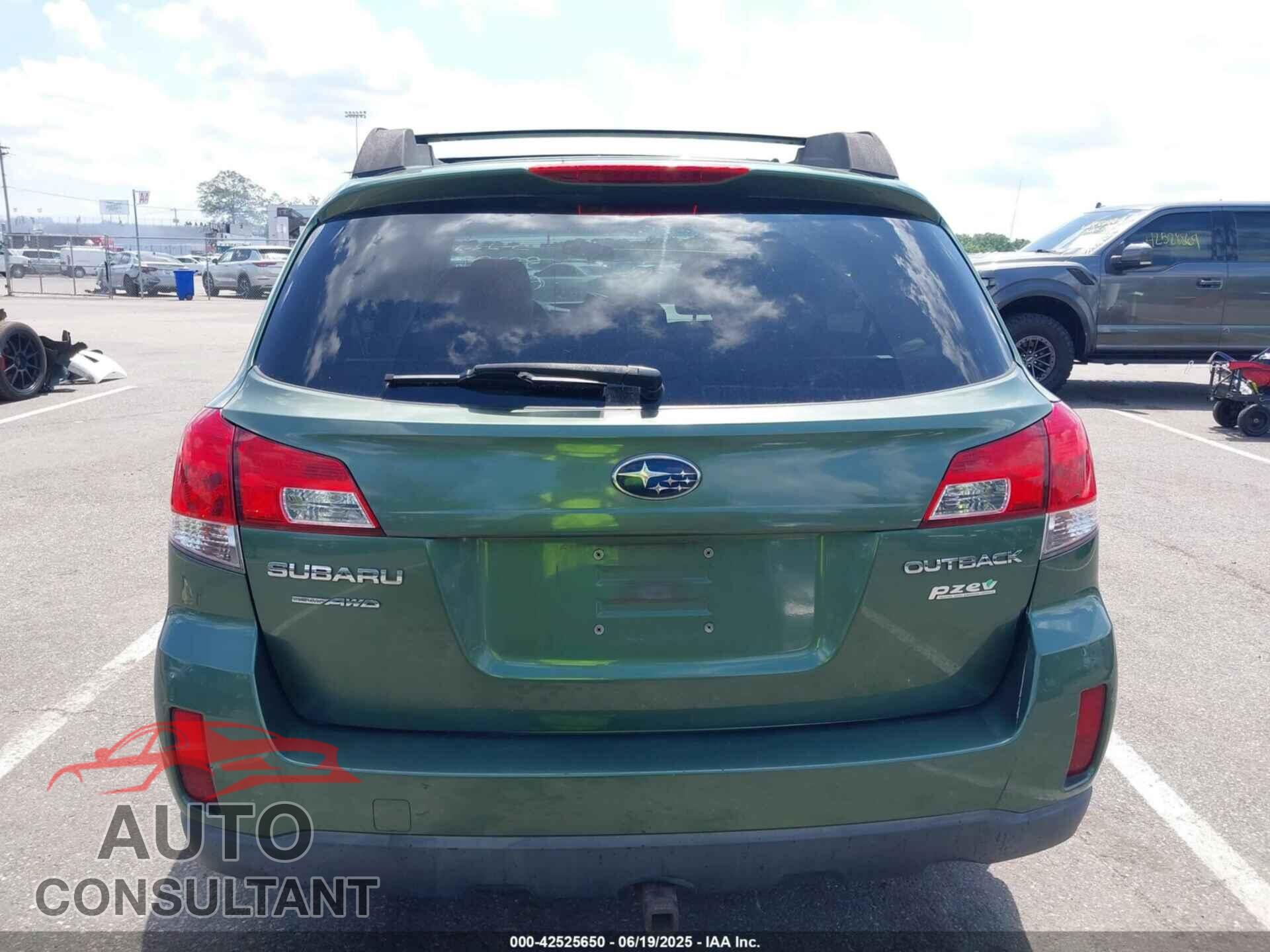 SUBARU OUTBACK 2012 - 4S4BRBCCXC3290309