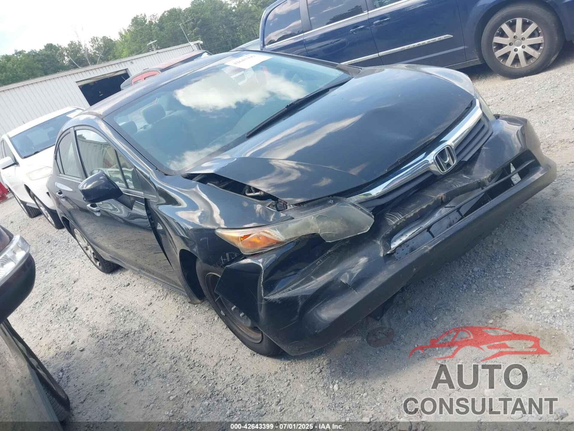 HONDA CIVIC 2012 - 19XFB2F56CE314914