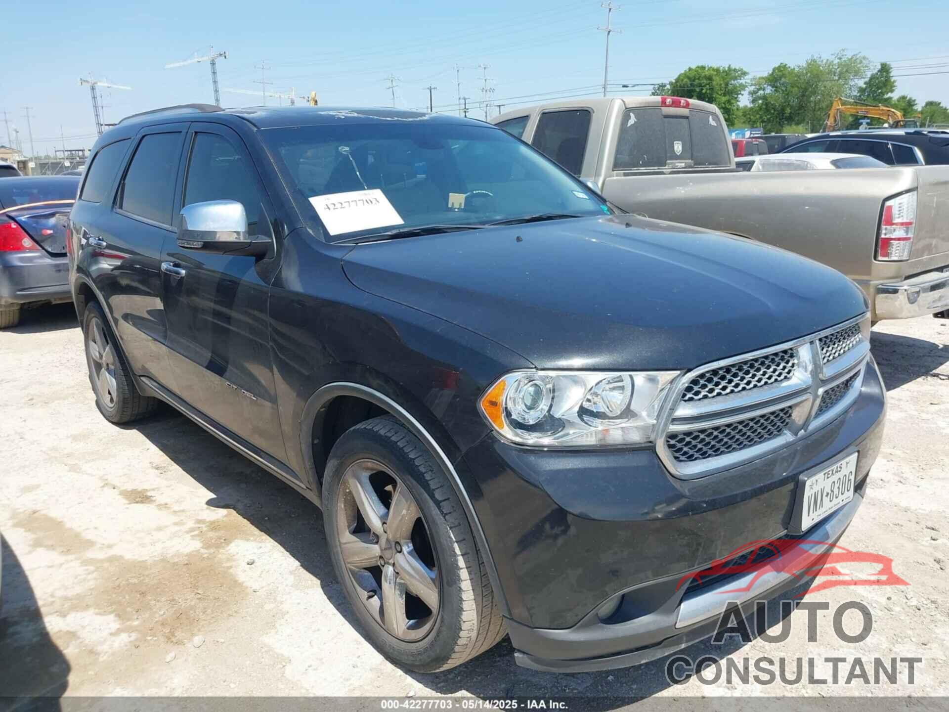 DODGE DURANGO 2013 - 1C4RDHEG9DC500291