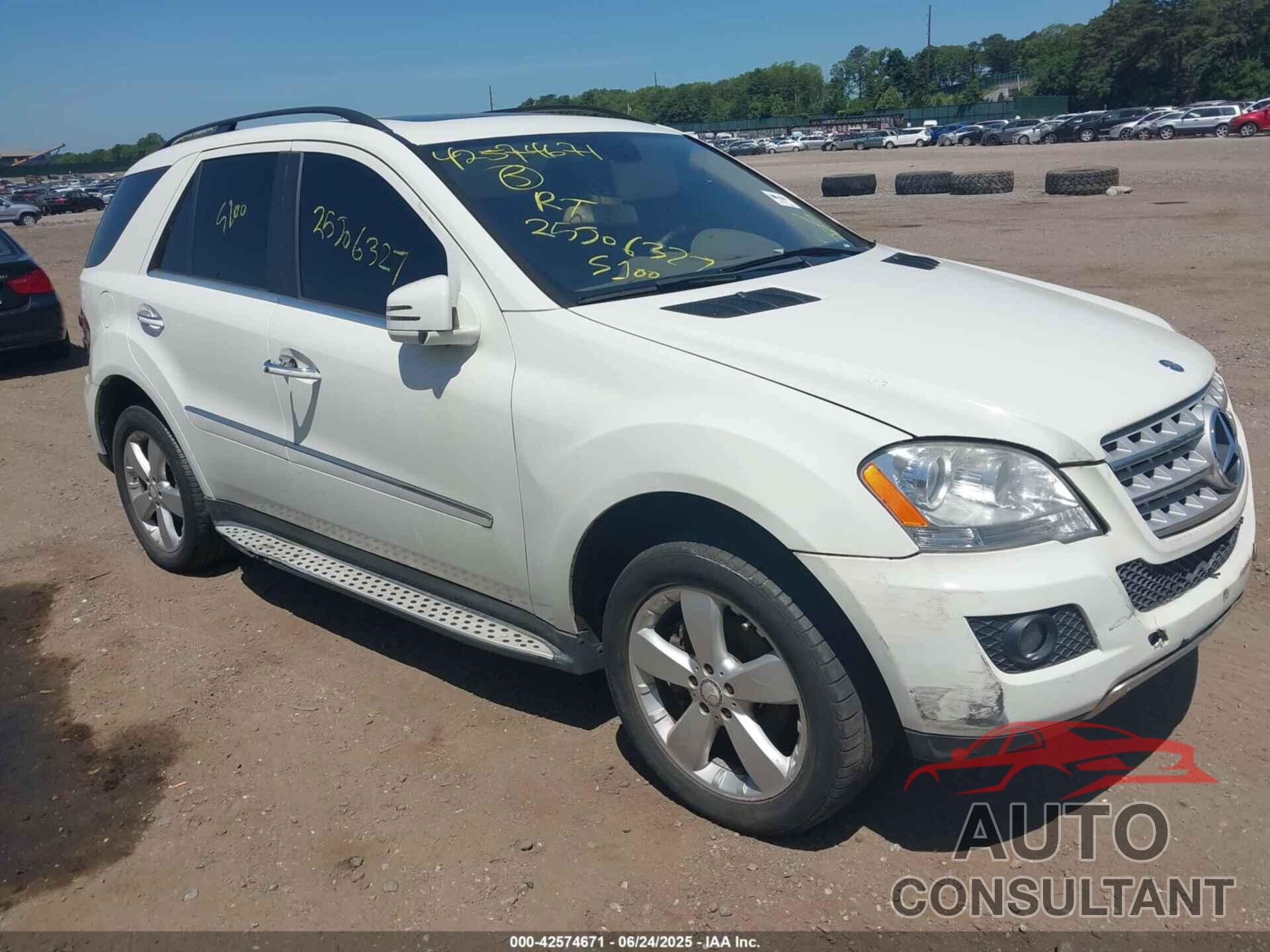 MERCEDES-BENZ ML 350 2011 - 4JGBB8GBXBA692172