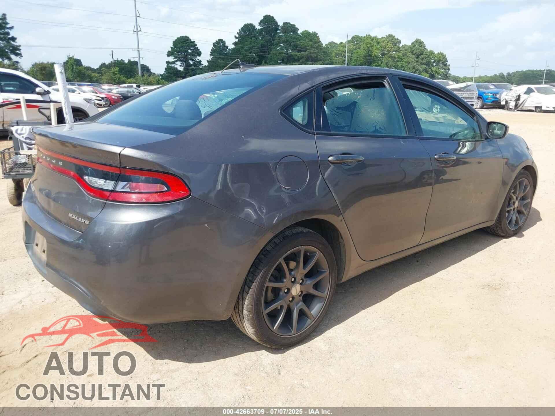 DODGE DART 2015 - 1C3CDFBB3FD286810