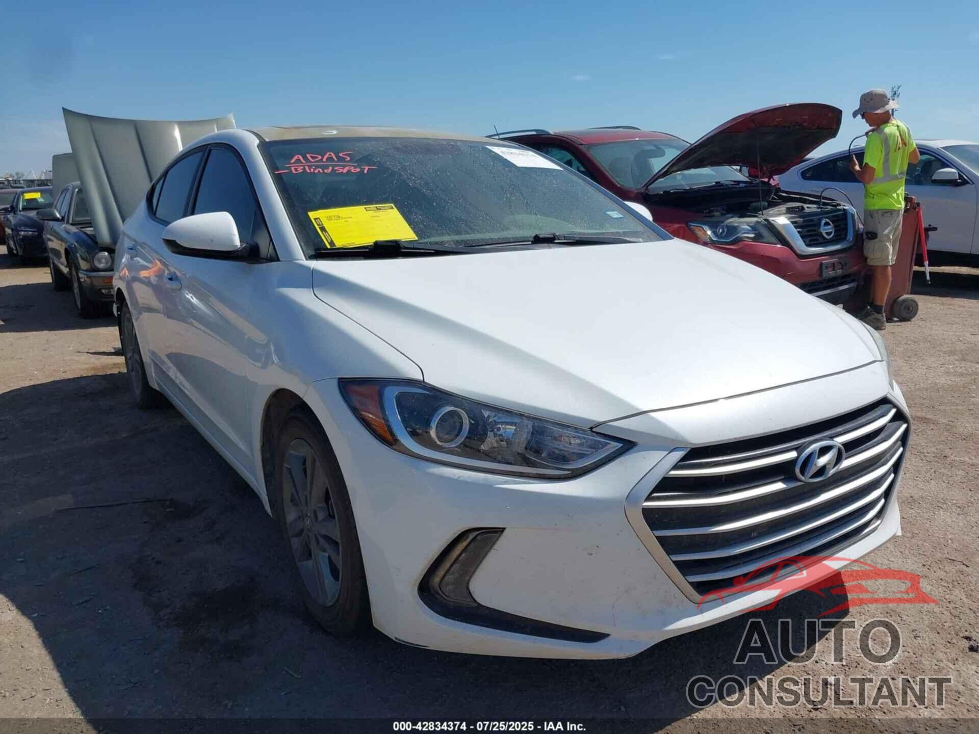 HYUNDAI ELANTRA 2017 - 5NPD84LF1HH148867