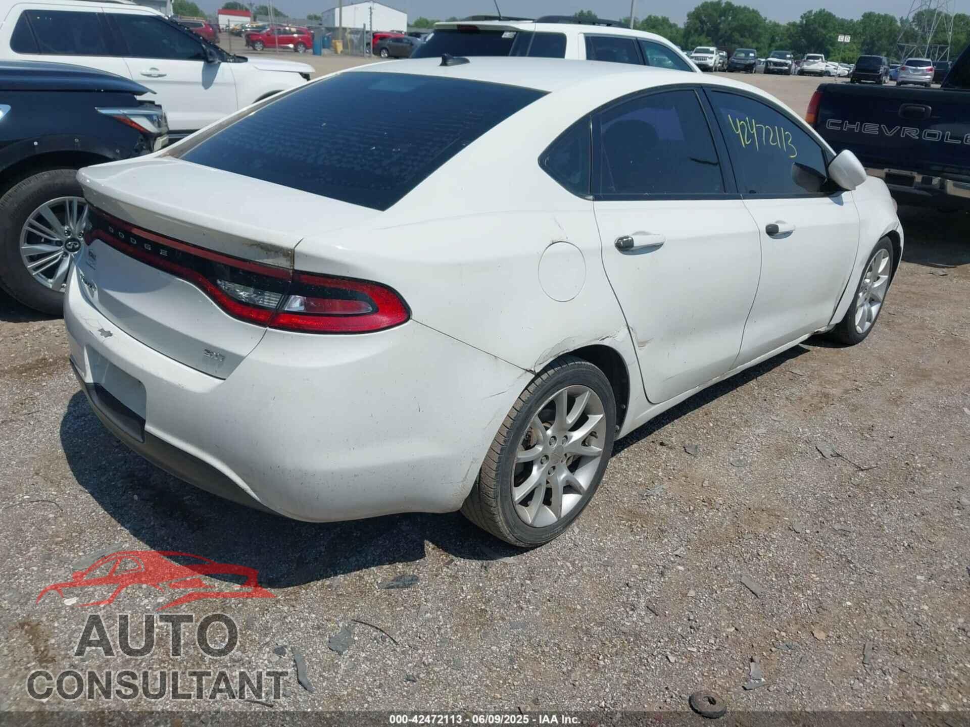 DODGE DART 2013 - 1C3CDFBA8DD205885