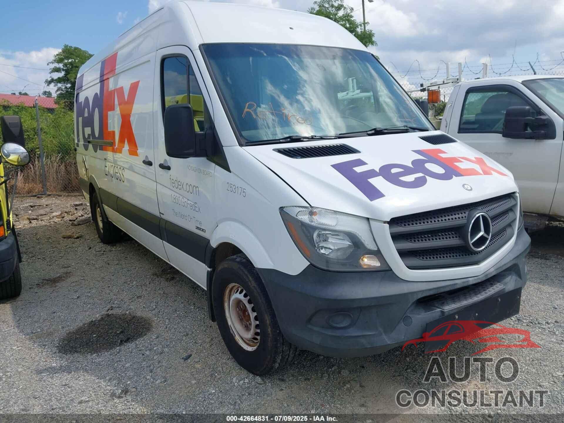 MERCEDES-BENZ SPRINTER 2500 2014 - WD3PE8DE4E5826875