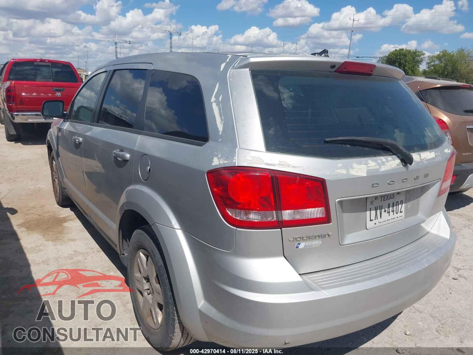 DODGE JOURNEY 2012 - 3C4PDCAB2CT156973