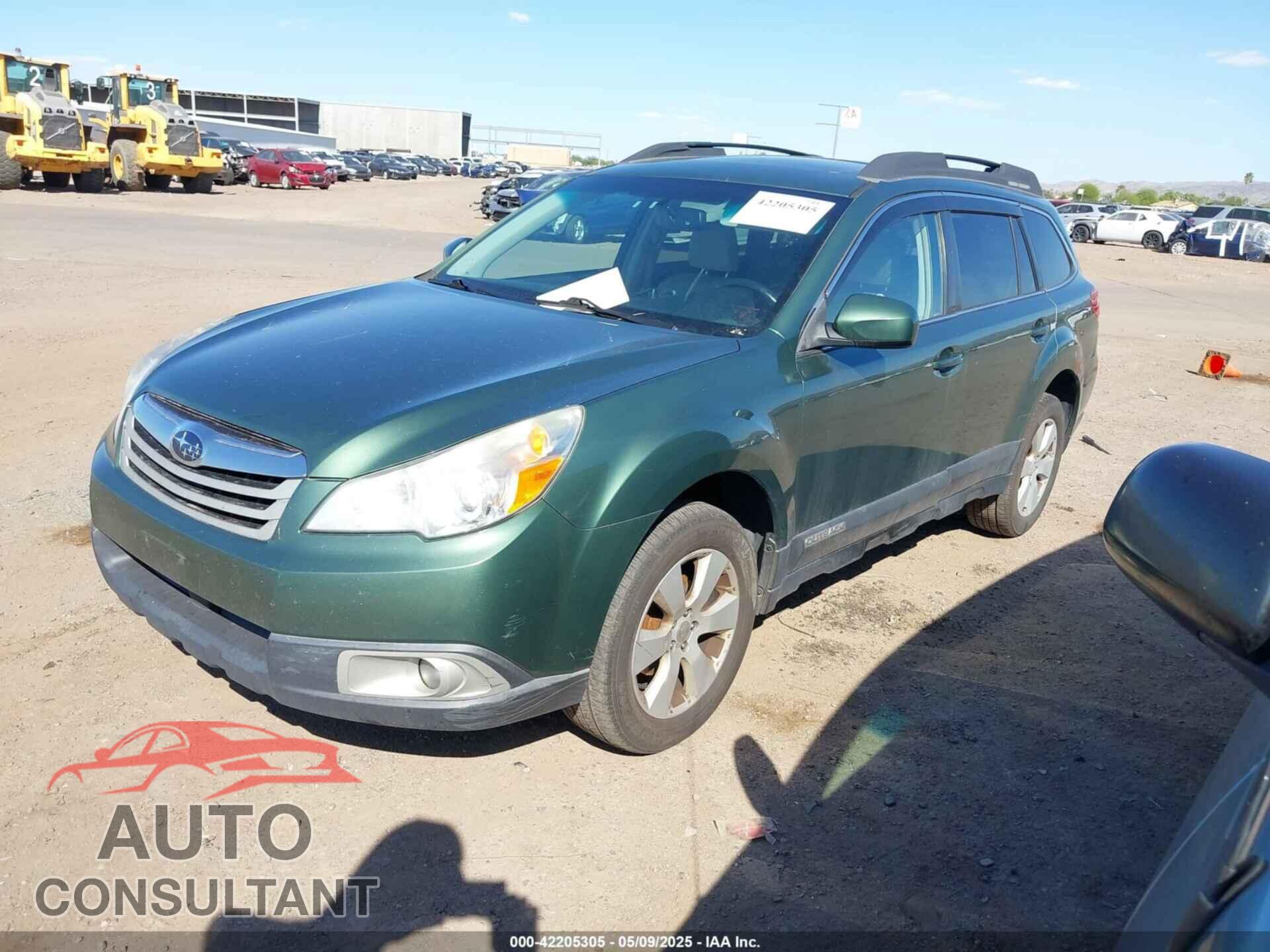 SUBARU OUTBACK 2012 - 4S4BRBGC9C3231097
