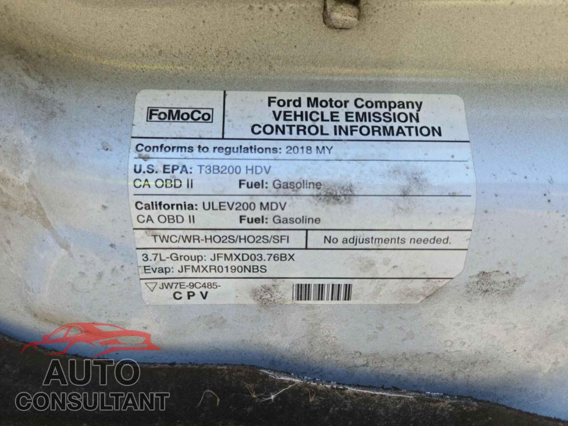 FORD TRANSIT-150 2018 - 1FTYE1YM4JKB51978