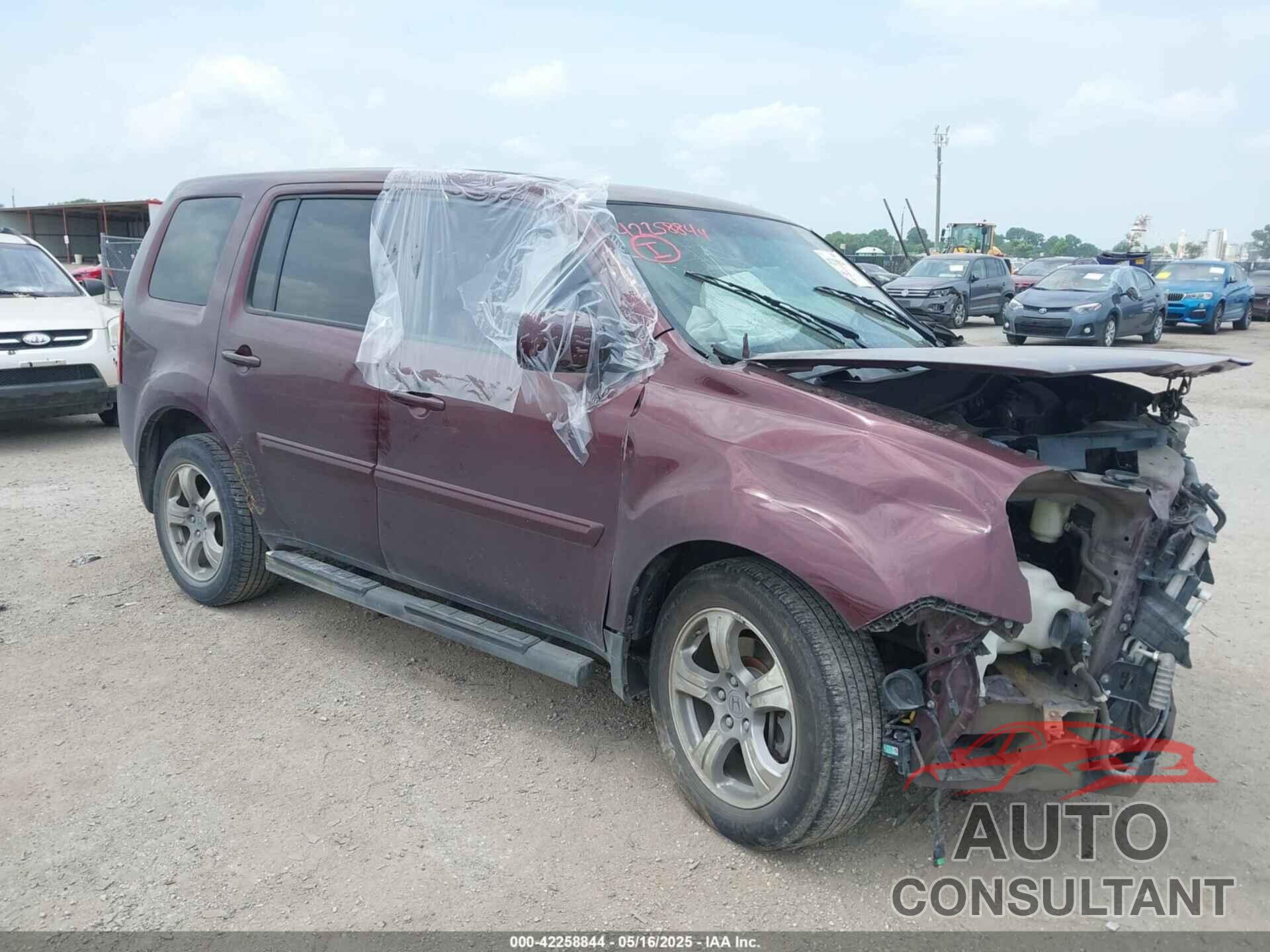 HONDA PILOT 2012 - 5FNYF4H59CB062513