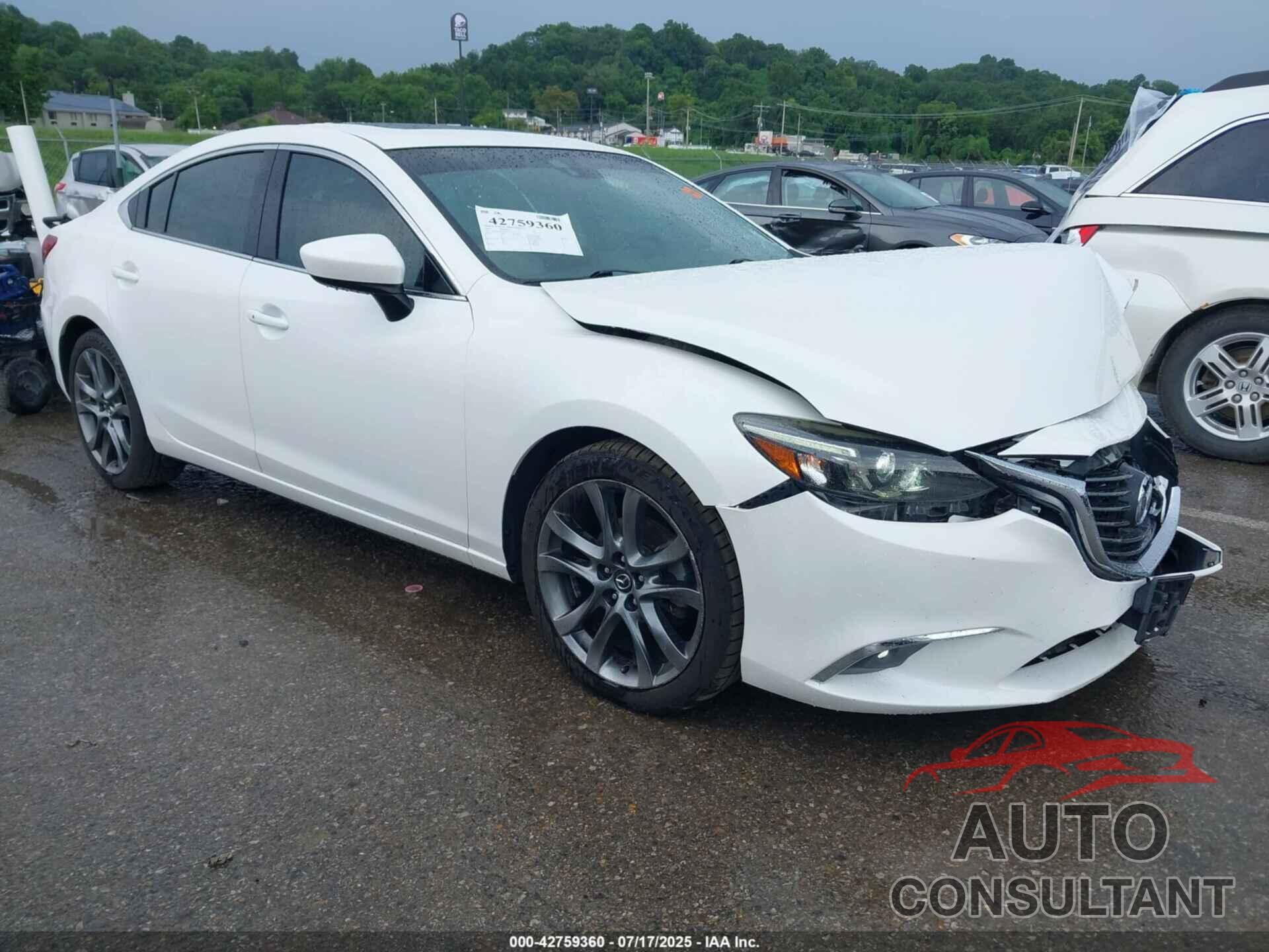 MAZDA MAZDA6 2016 - JM1GJ1W56G1412352