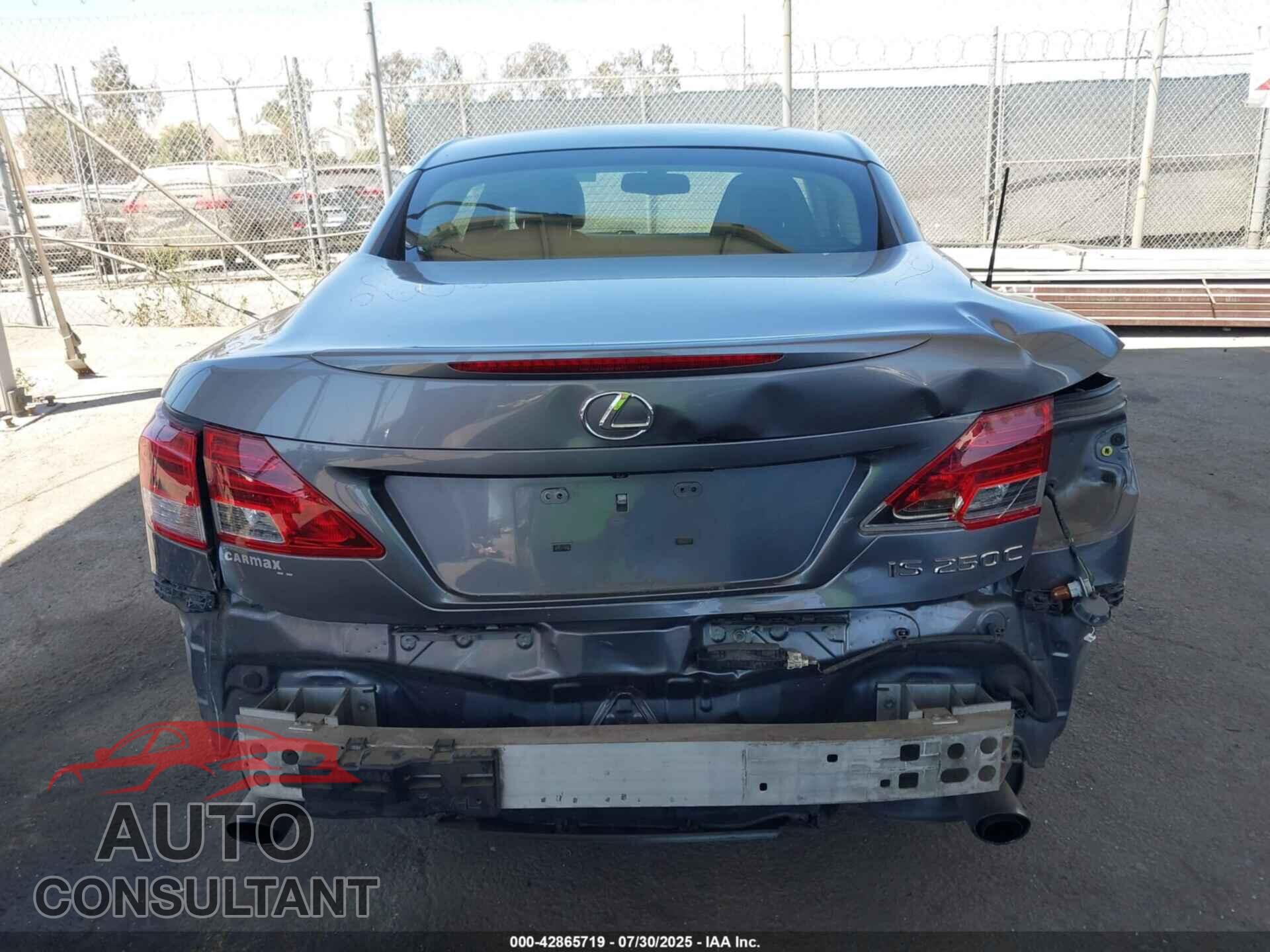 LEXUS IS 250C 2013 - JTHFF2C25D2527557