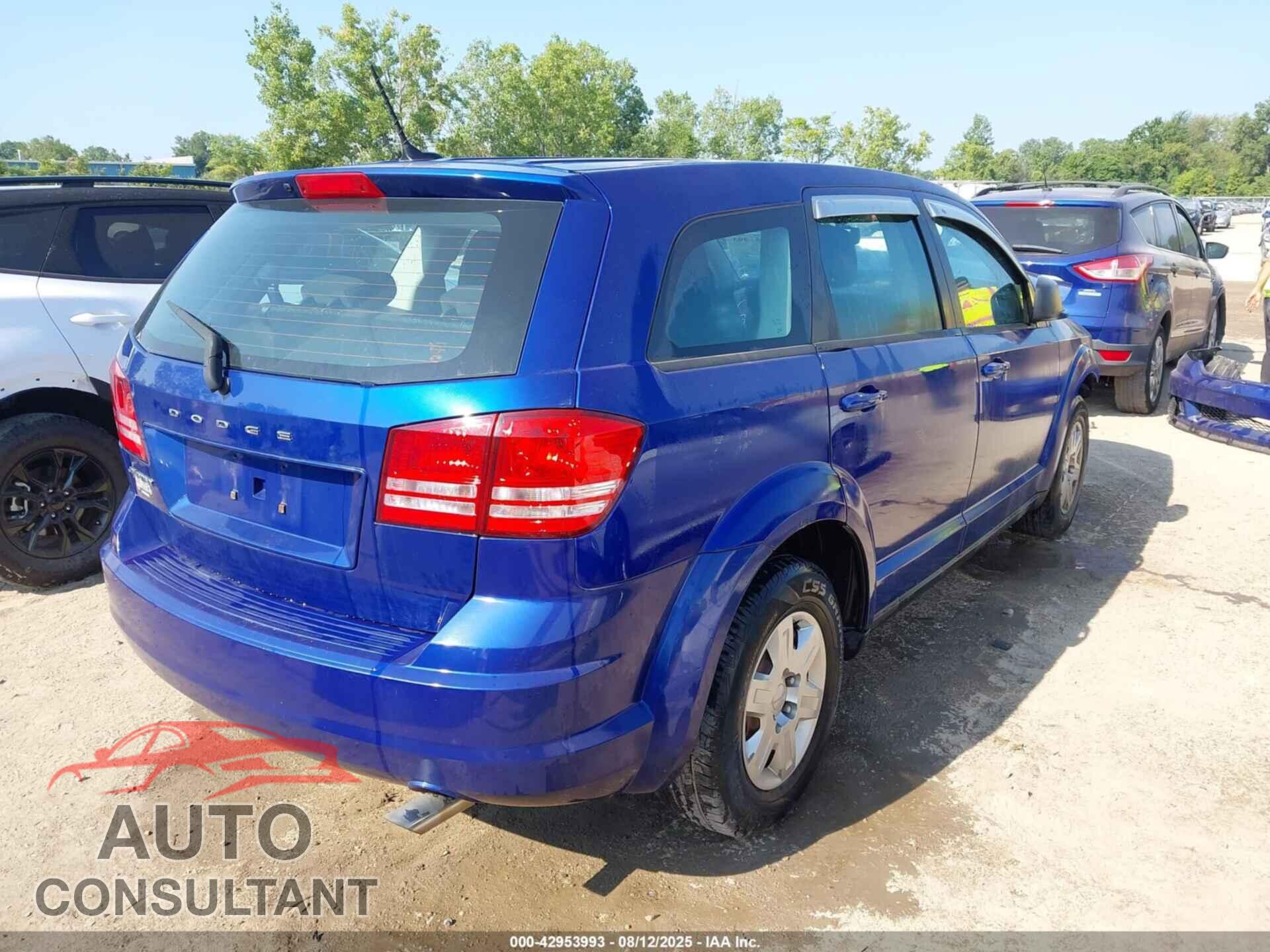 DODGE JOURNEY 2012 - 3C4PDCAB9CT300034