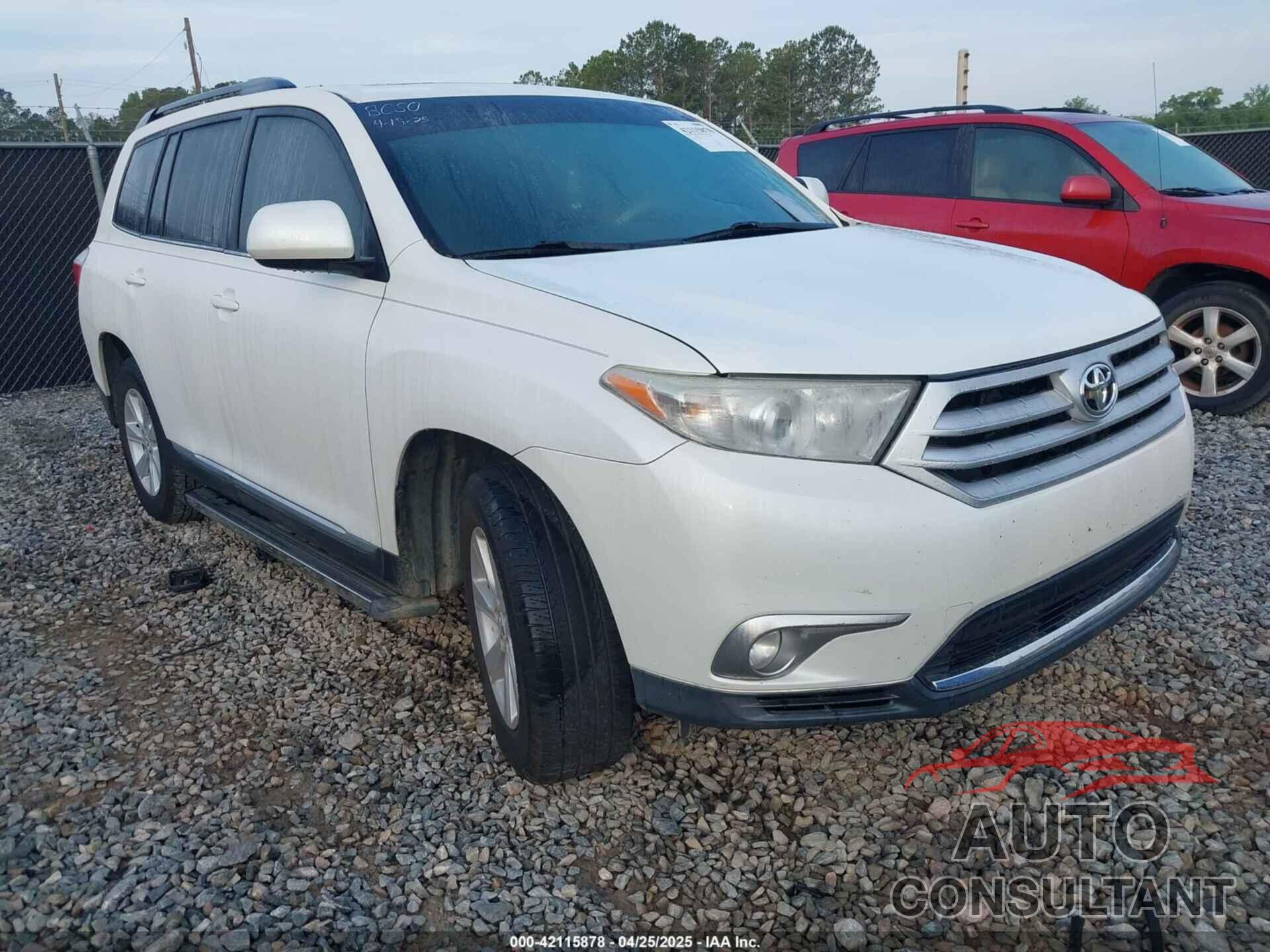 TOYOTA HIGHLANDER 2011 - 5TDZK3EH1BS030402