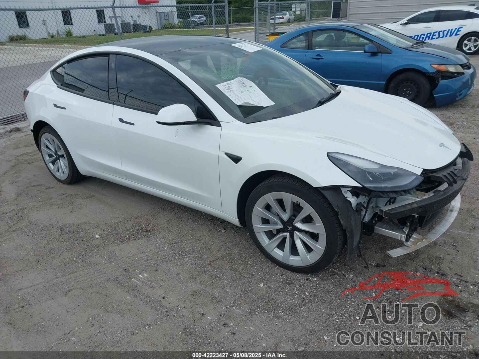 TESLA MODEL 3 2022 - 5YJ3E1EAXNF328184